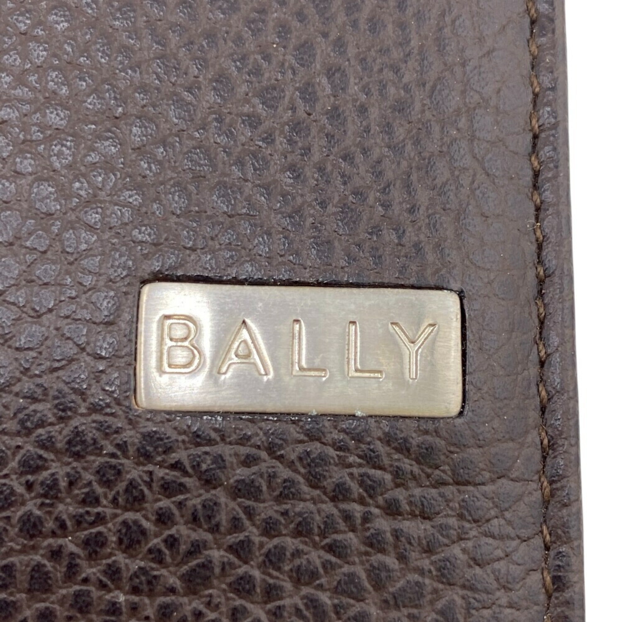 Bally Brown Leather Bill Wallet (Bi-Fold) (Pre-Owned)