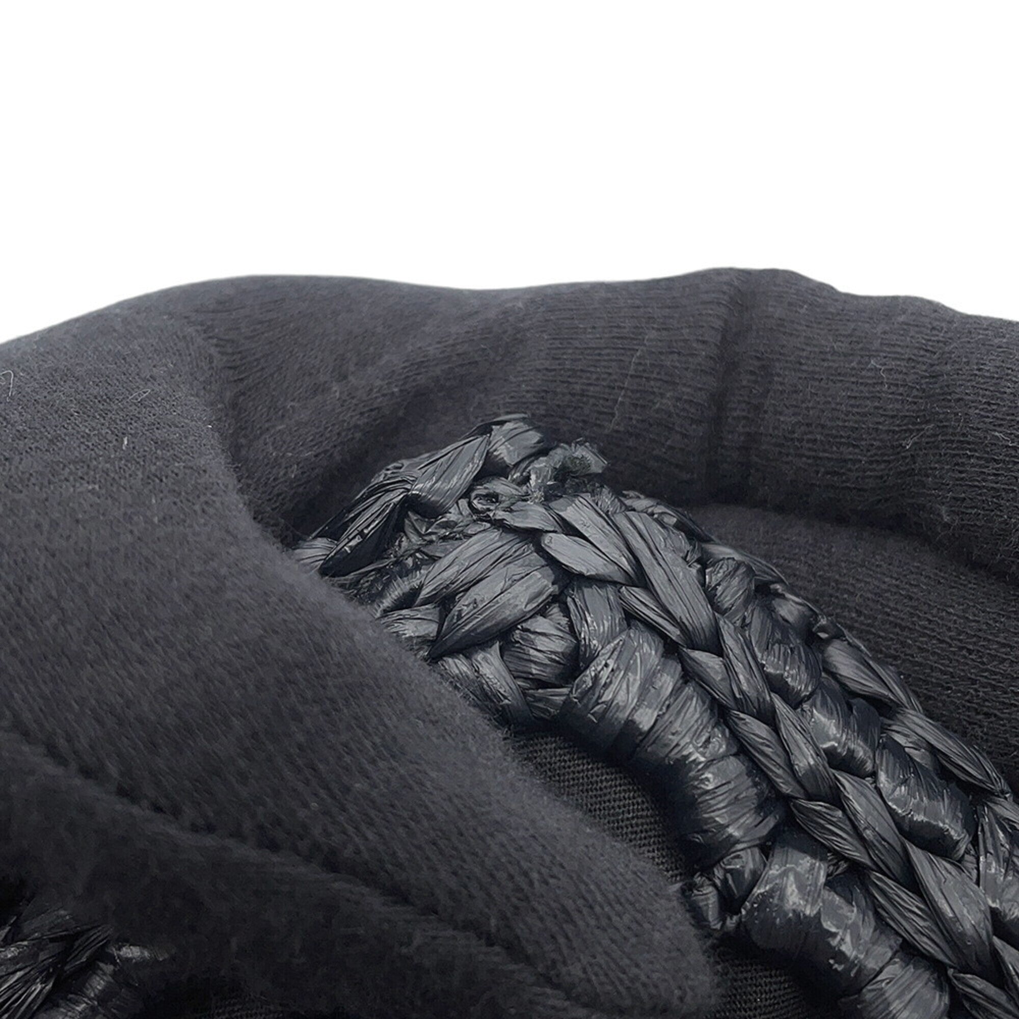 Prada Black Raffia Clutch Bag (Pre-Owned)