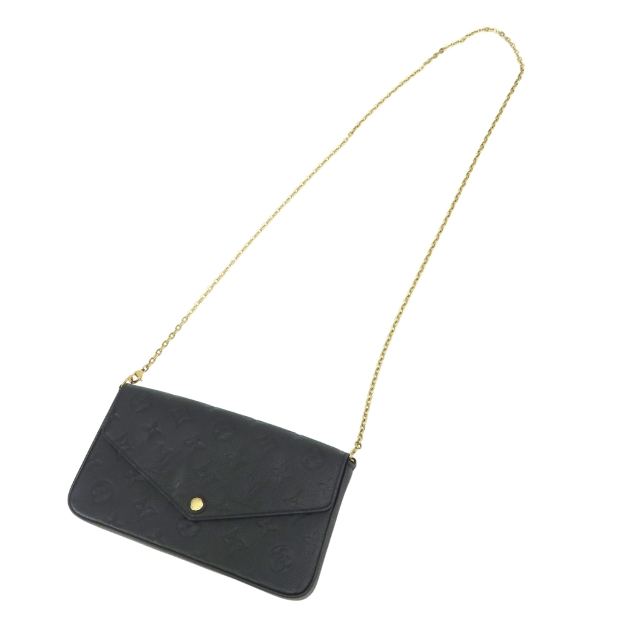 Louis Vuitton Noir Monogram Empreinte Pouch Shoulder Bag (Pre-Owned)