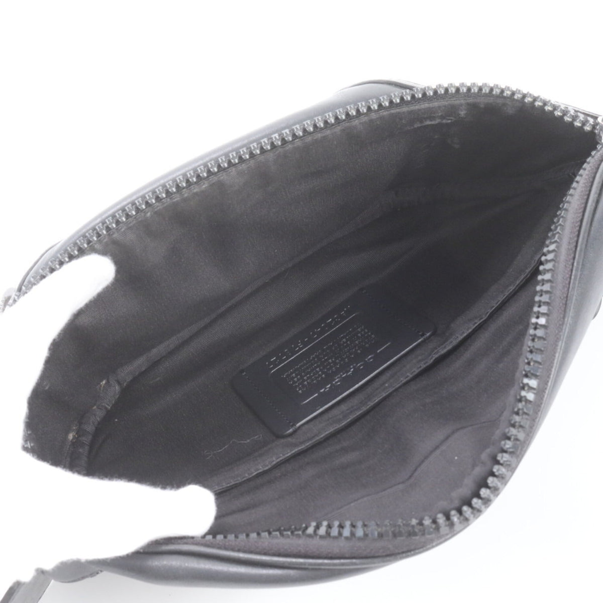 Coach Brown Leather Coated Canvas Pouch Shoulder Bag Sling Bag (Pre-Owned)