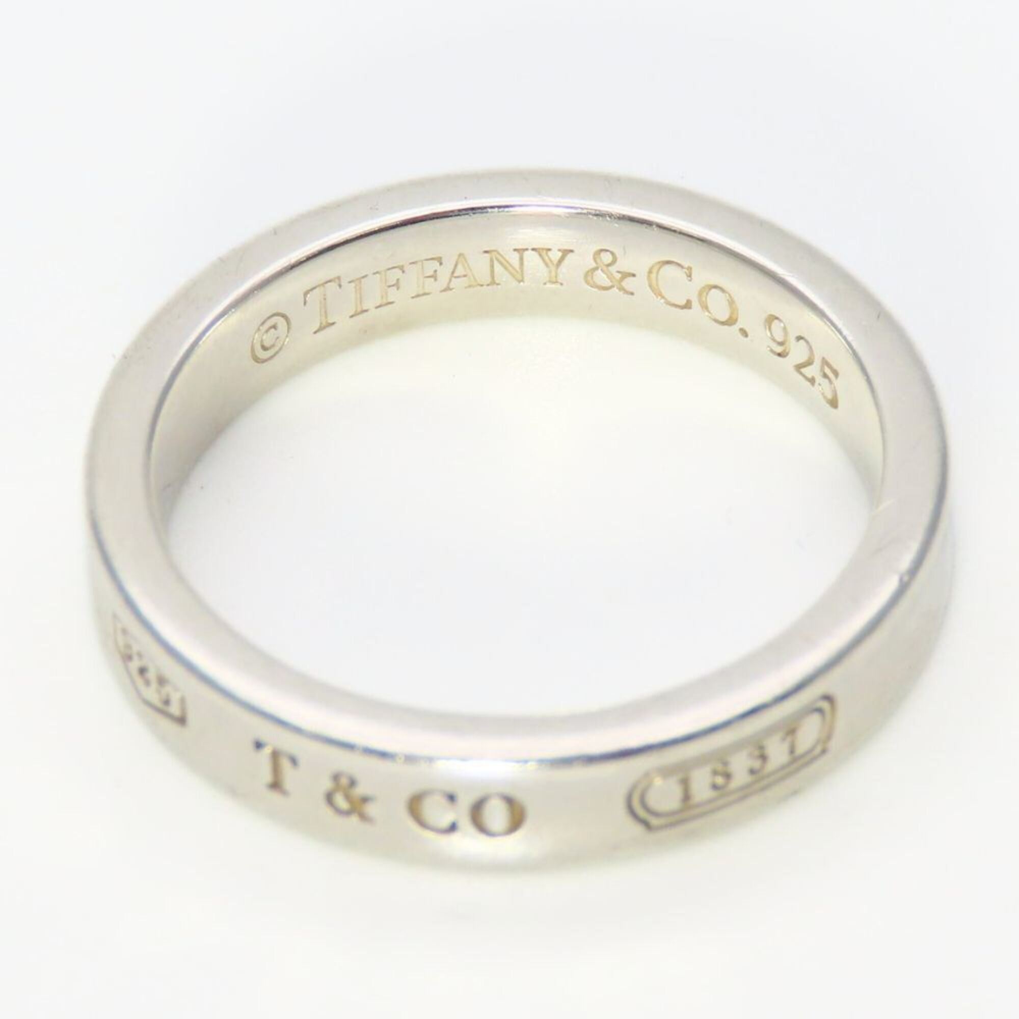 Tiffany Silver Aluminum Silver 925 Band Ring (Pre-Owned)