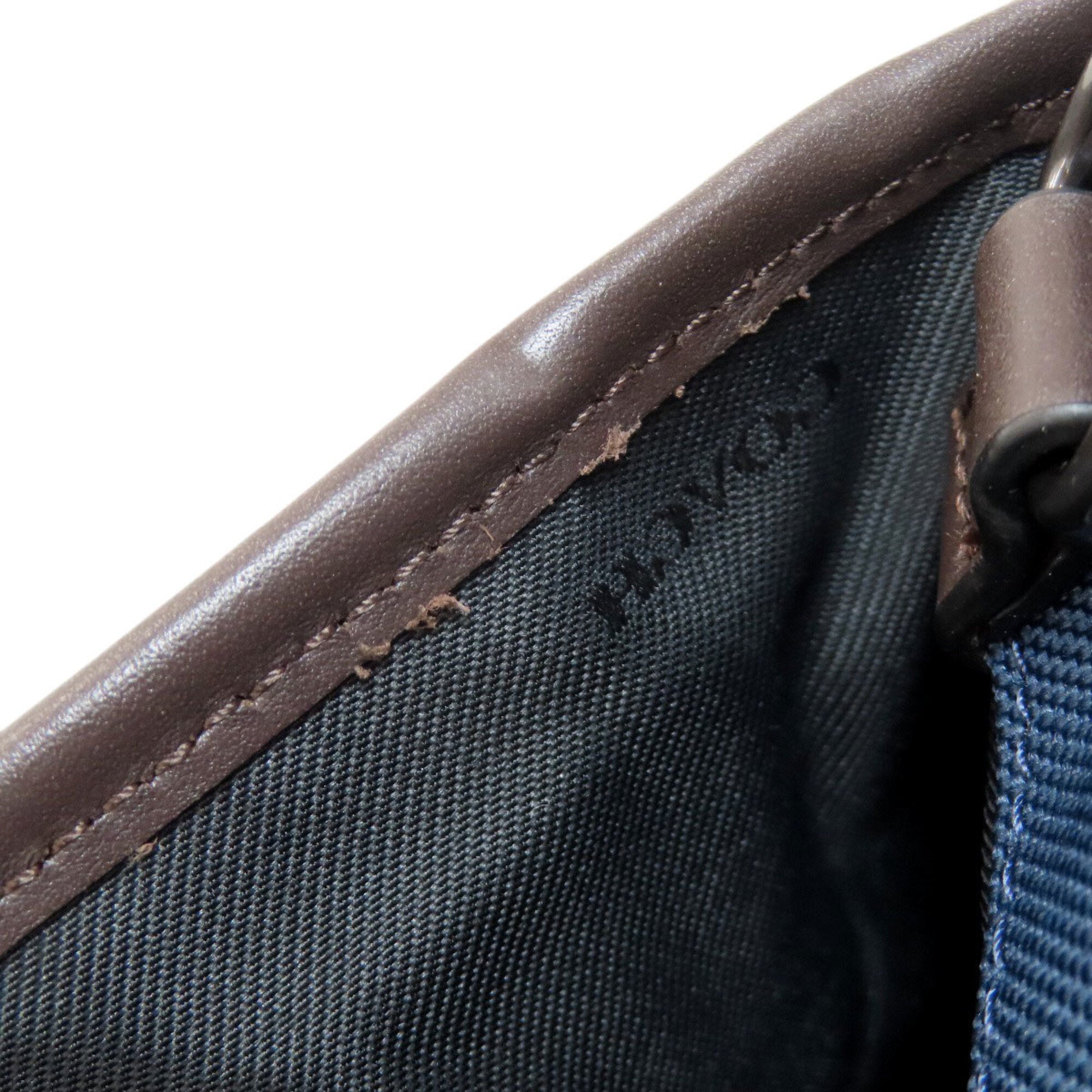 Coach Black Blue Nylon Briefcase (Pre-Owned)