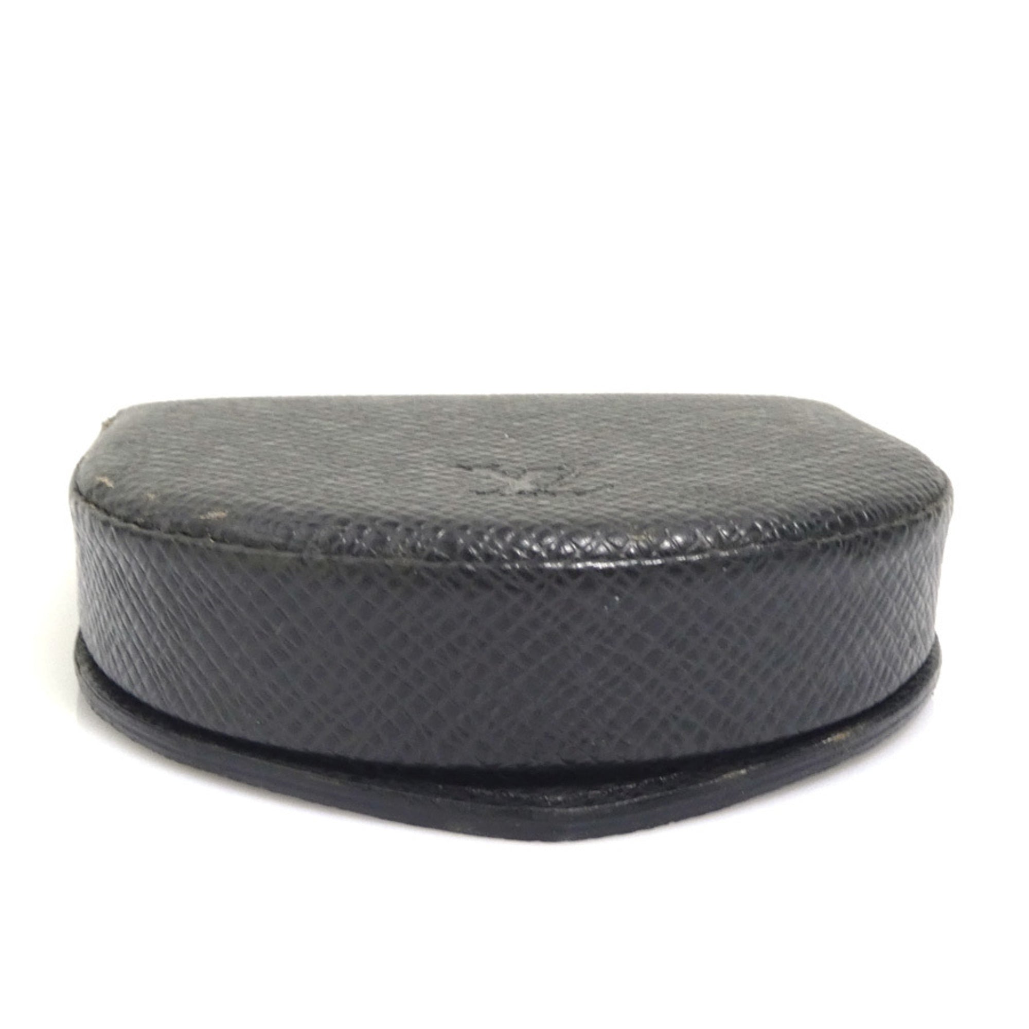Louis Vuitton Black Taiga Leather Coin Purse/Coin Case (Pre-Owned)