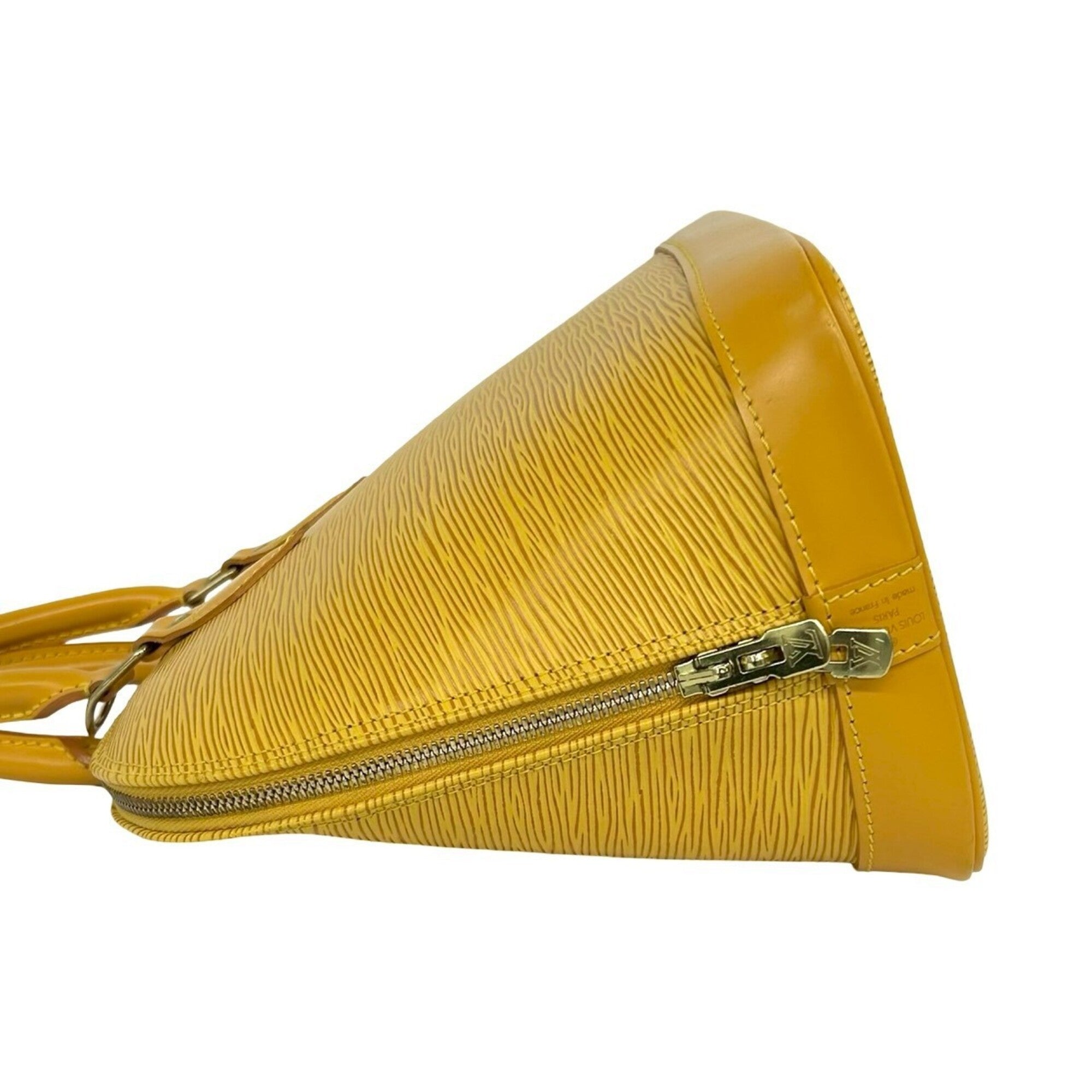Louis Vuitton Yellow Leather Boston Bag Handbag (Pre-Owned)