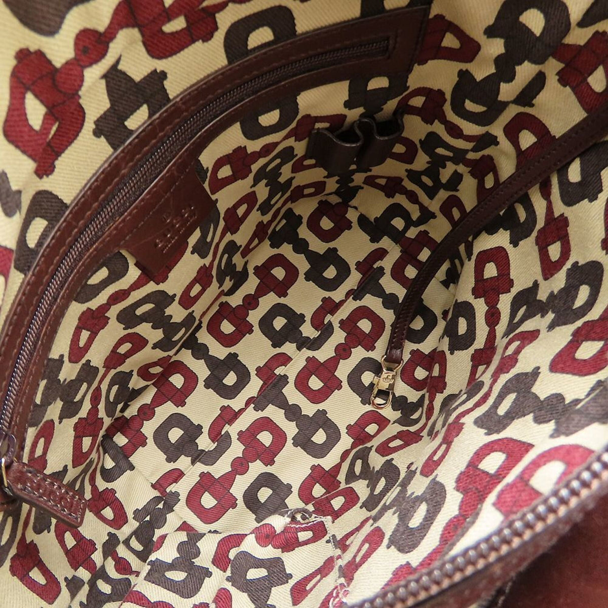 Gucci Dark Brown Leather Tote Bag (Pre-Owned)