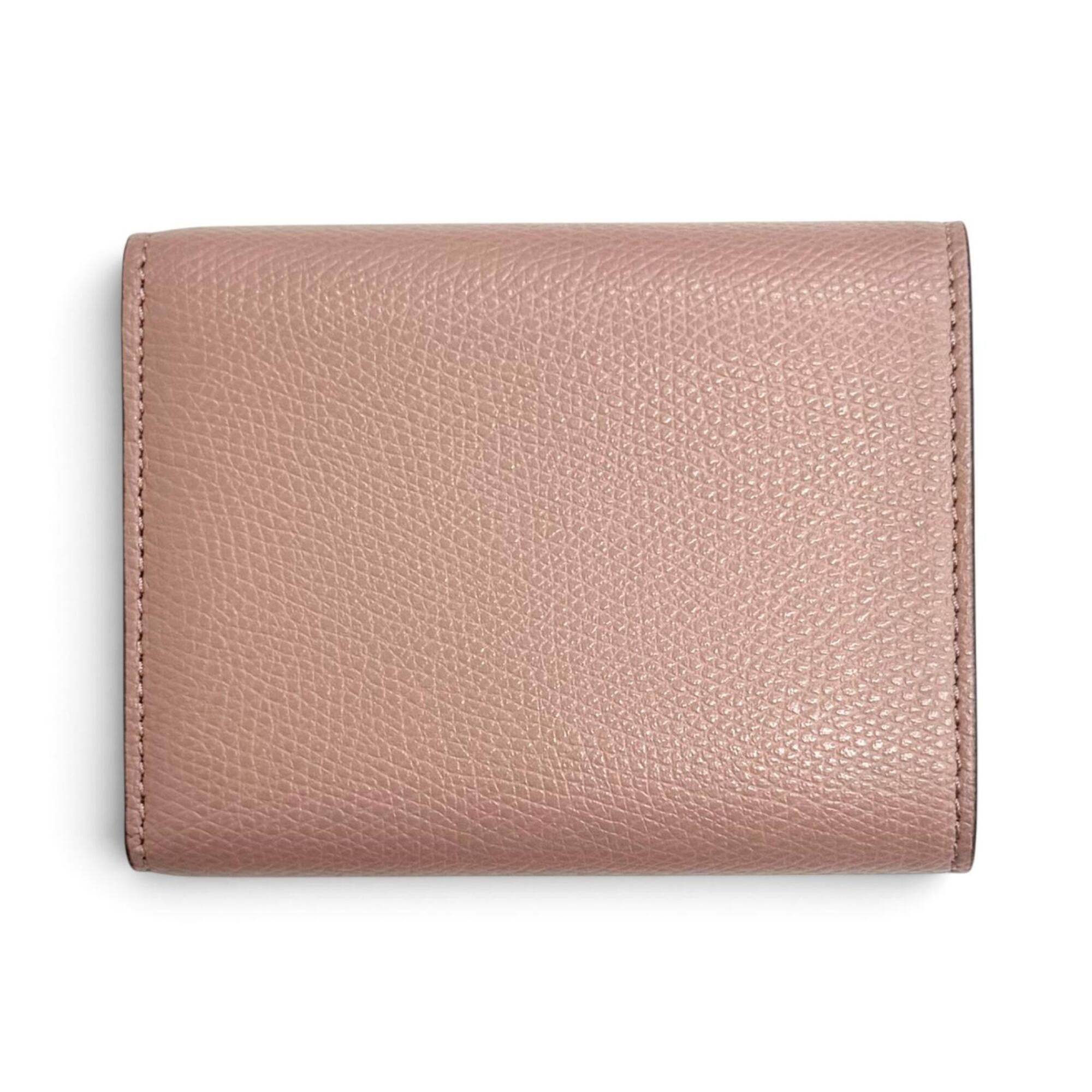 Fendi Purple Leather Wallet (Tri-Fold) (Pre-Owned)