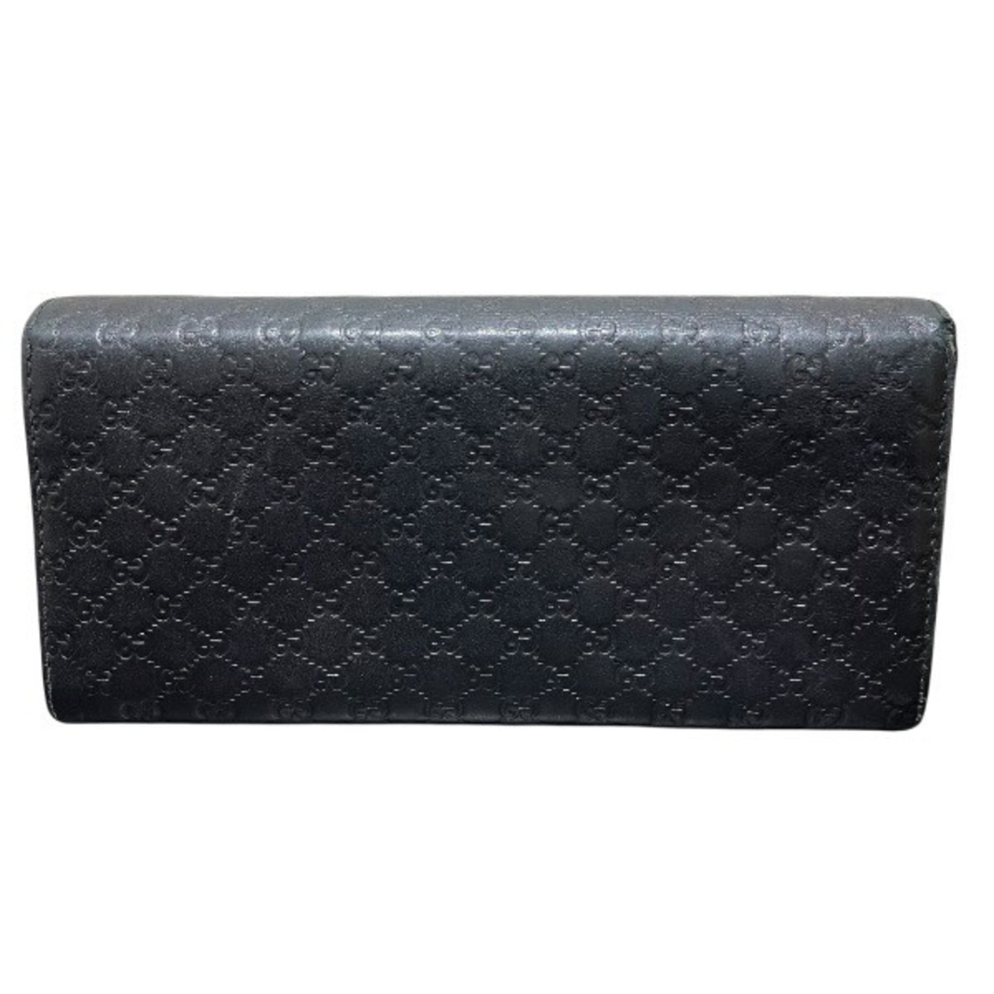 Gucci Black Leather Chain/Shoulder Wallet (Pre-Owned)