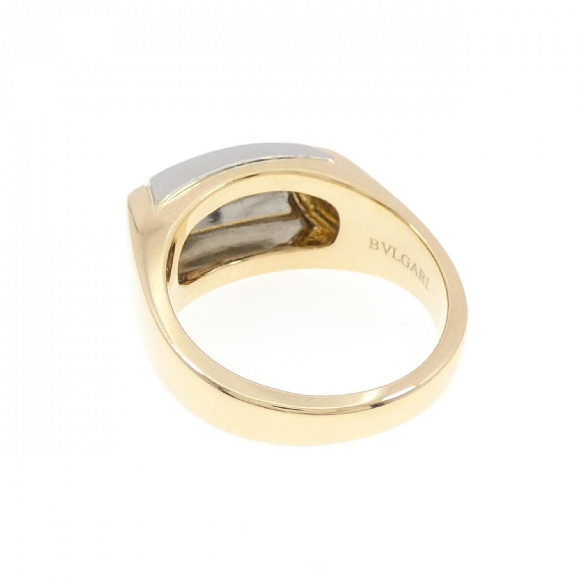 Bvlgari Yellow Gold (18K) Stainless Steel Band Ring (Pre-Owned)