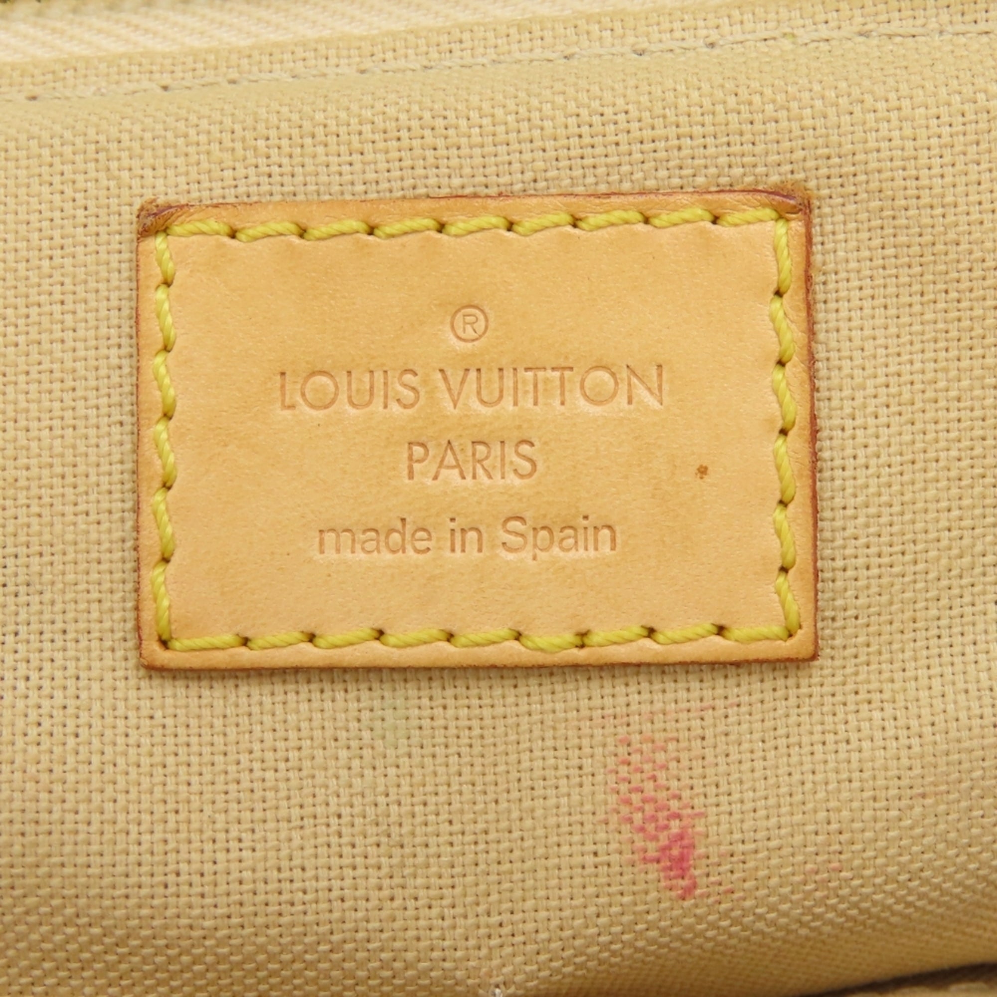 Louis Vuitton Damier Azur White Damier Azur Leather Shoulder Bag (Pre-Owned)