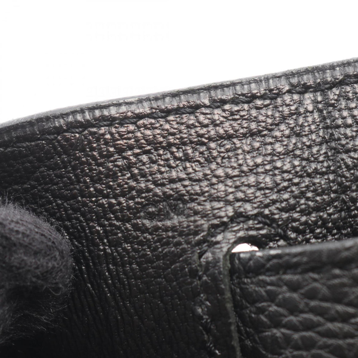 Hermes Black Togo Leather Handbag (Pre-Owned)