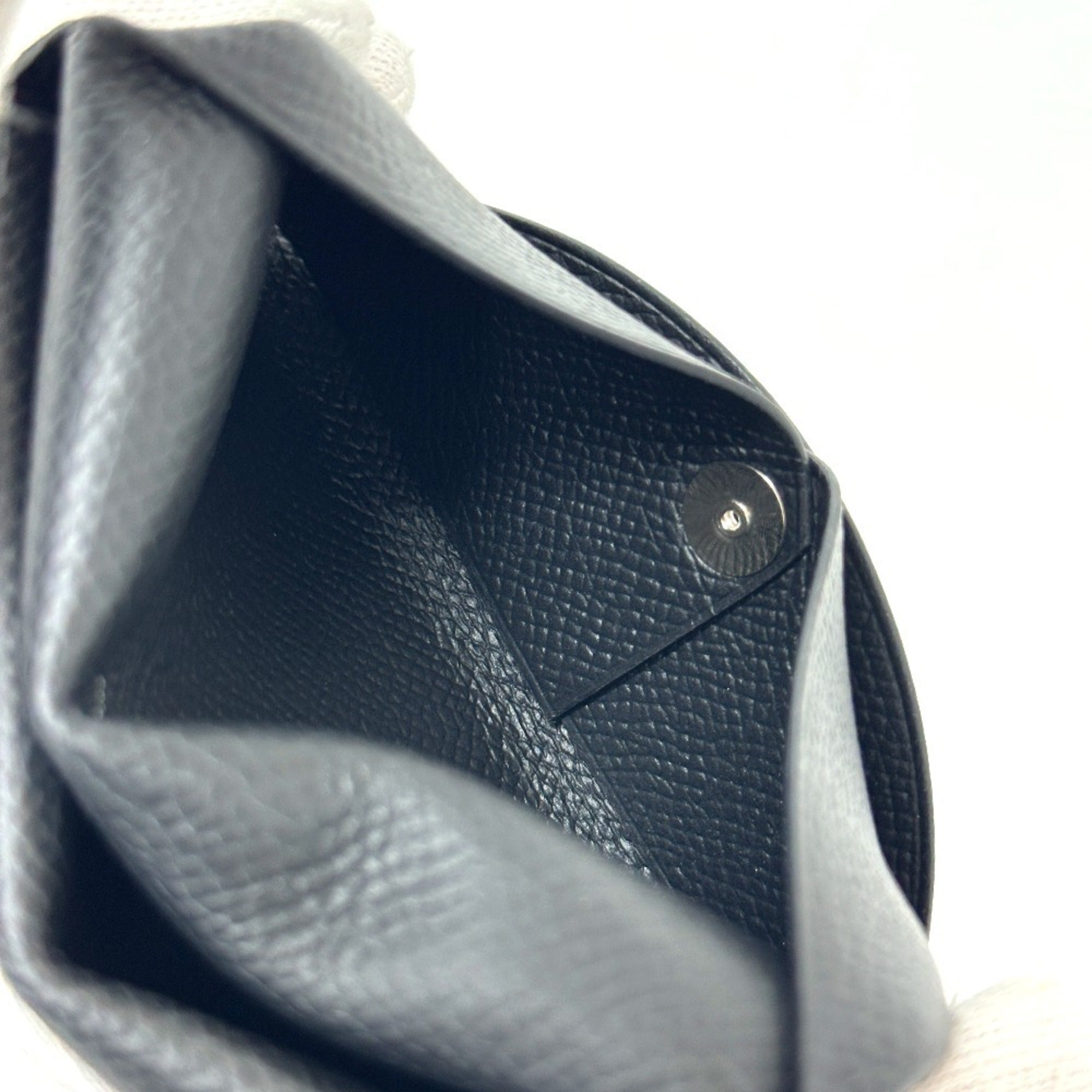 Hermes Black Epsom Leather Coin Purse/Coin Case (Pre-Owned)
