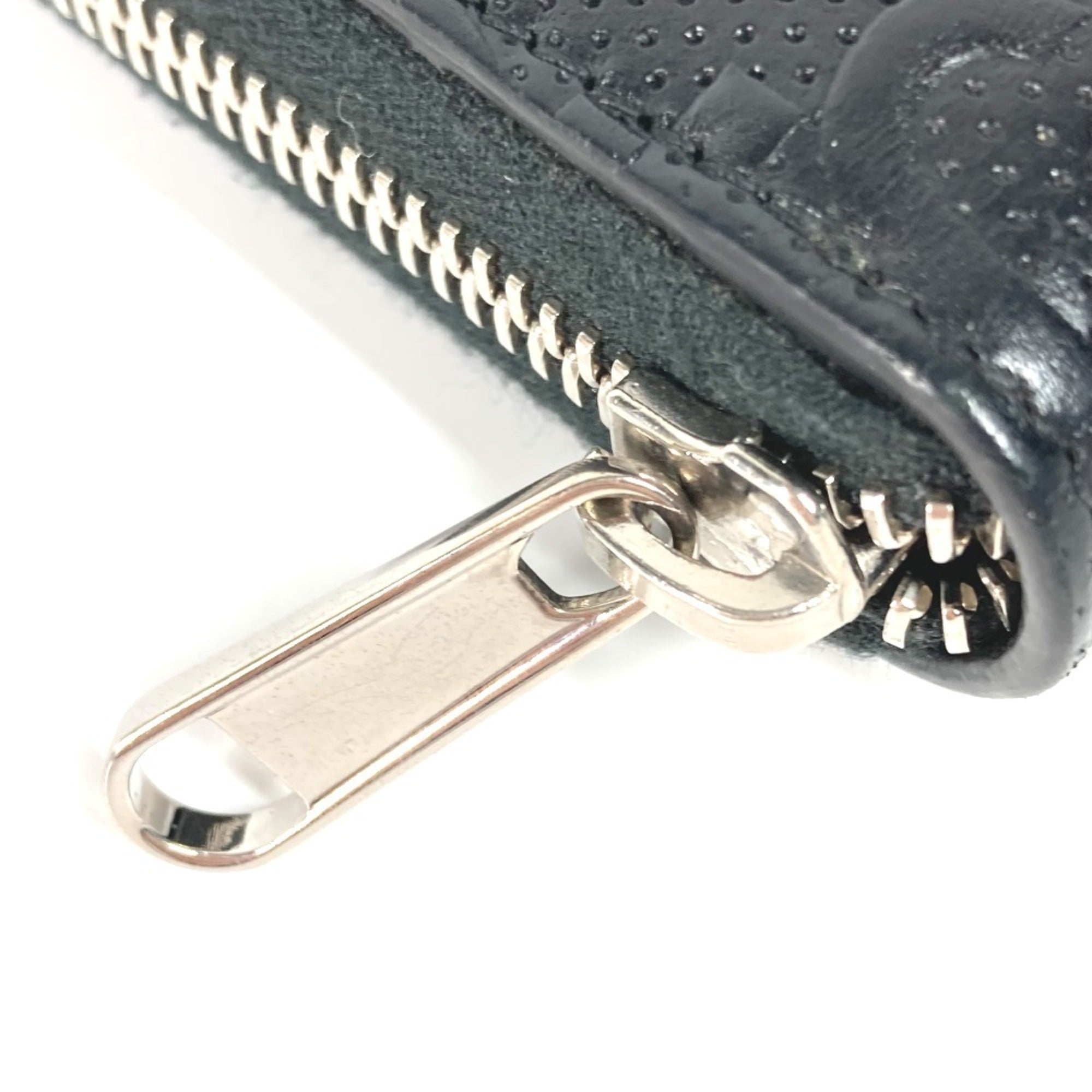Gucci Black Leather Long Wallet (Bi-Fold) (Pre-Owned)