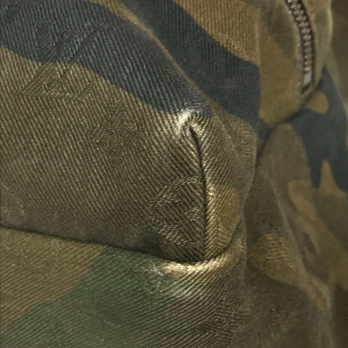 Louis Vuitton Camouflage Green Canvas Backpack (Pre-Owned)