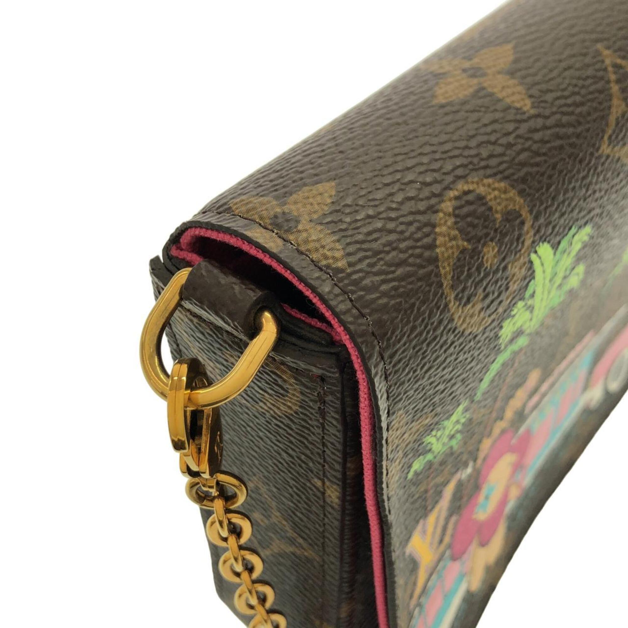 Louis Vuitton Marron Monogram Monogram Pochette Shoulder Bag (Pre-Owned)