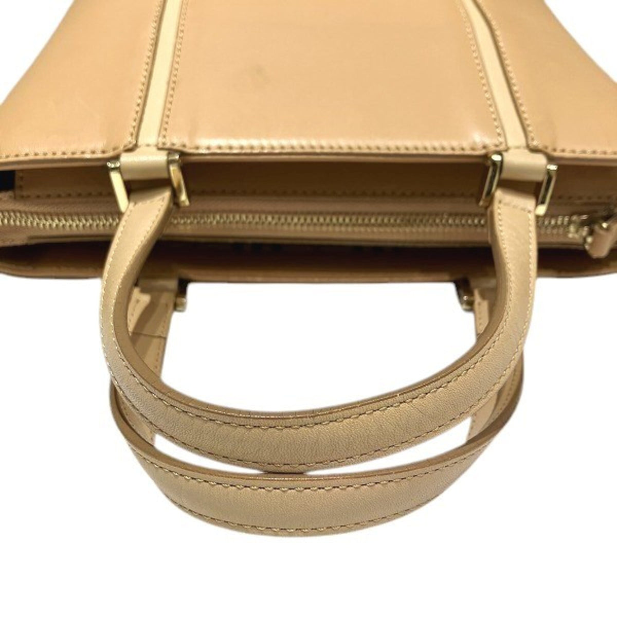 Burberry Beige Canvas Leather Handbag (Pre-Owned)