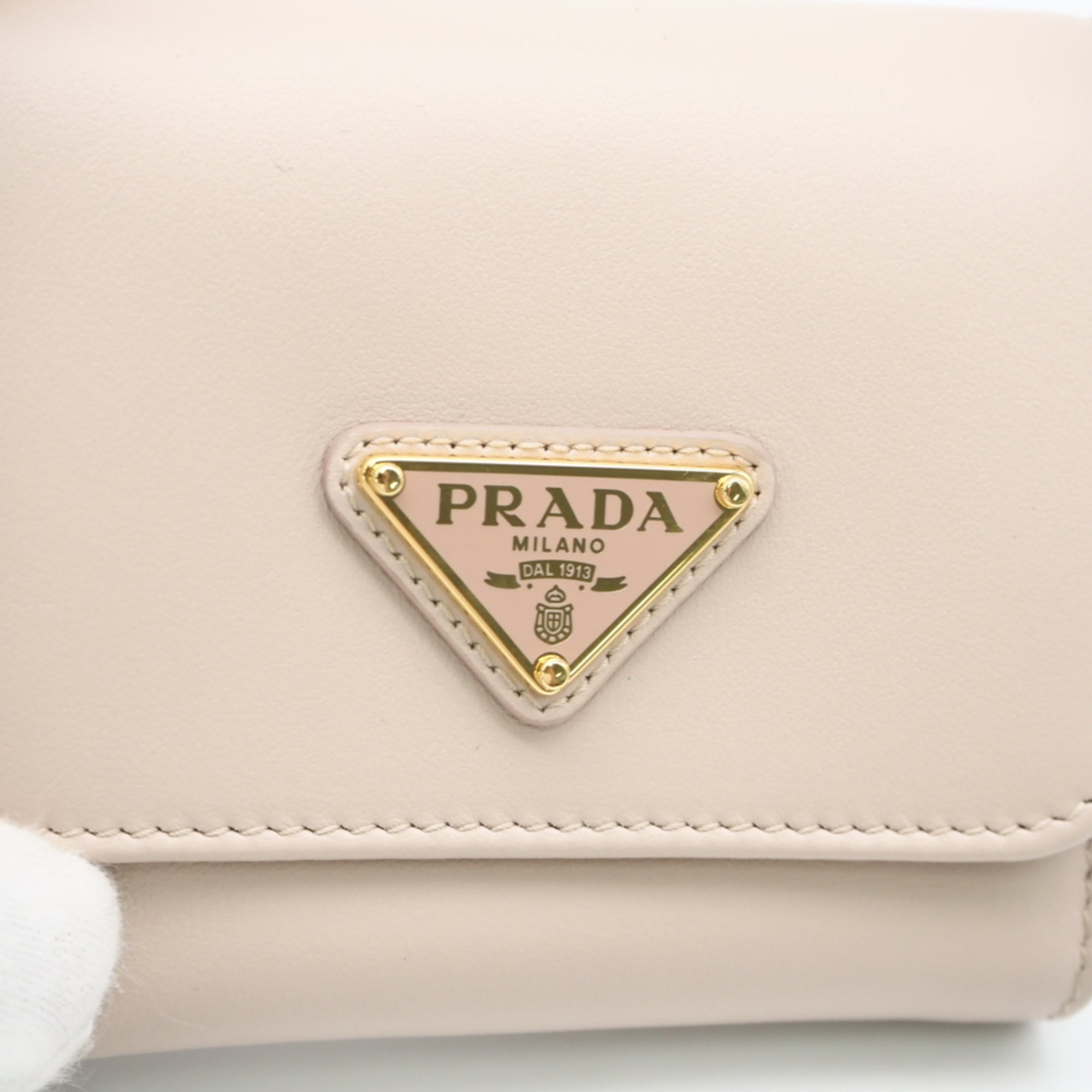 Prada Pink Leather Wallet (Tri-Fold) (Pre-Owned)