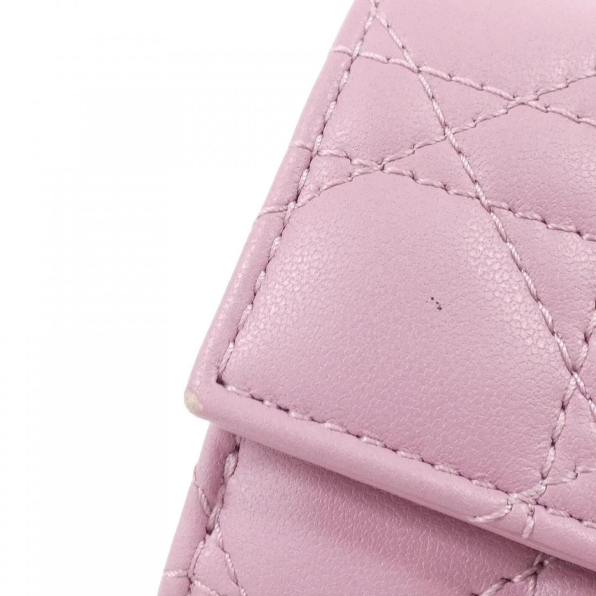 Christian Dior Pink Leather Wallet (Bi-Fold) (Pre-Owned)