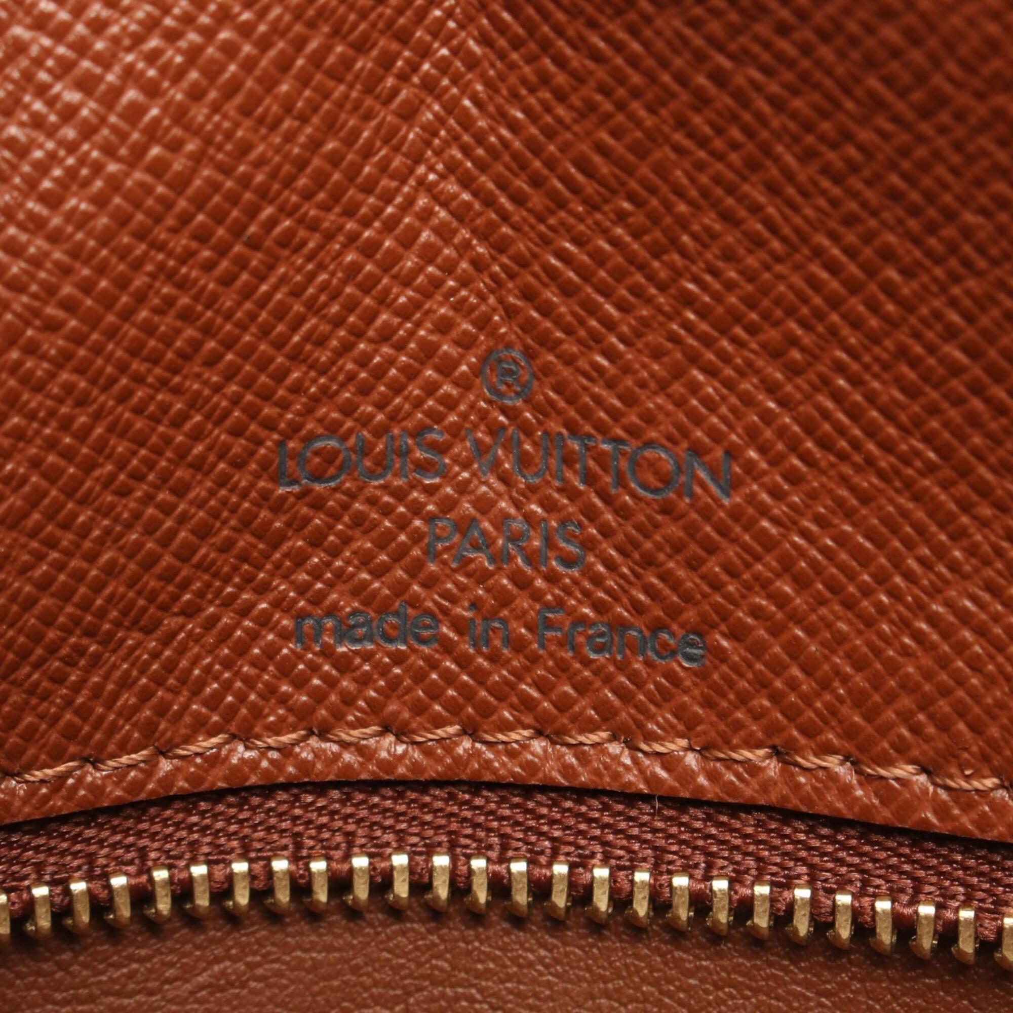Louis Vuitton Brown Pvc Coated Canvas Leather Handbag Shoulder Bag (Pre-Owned)