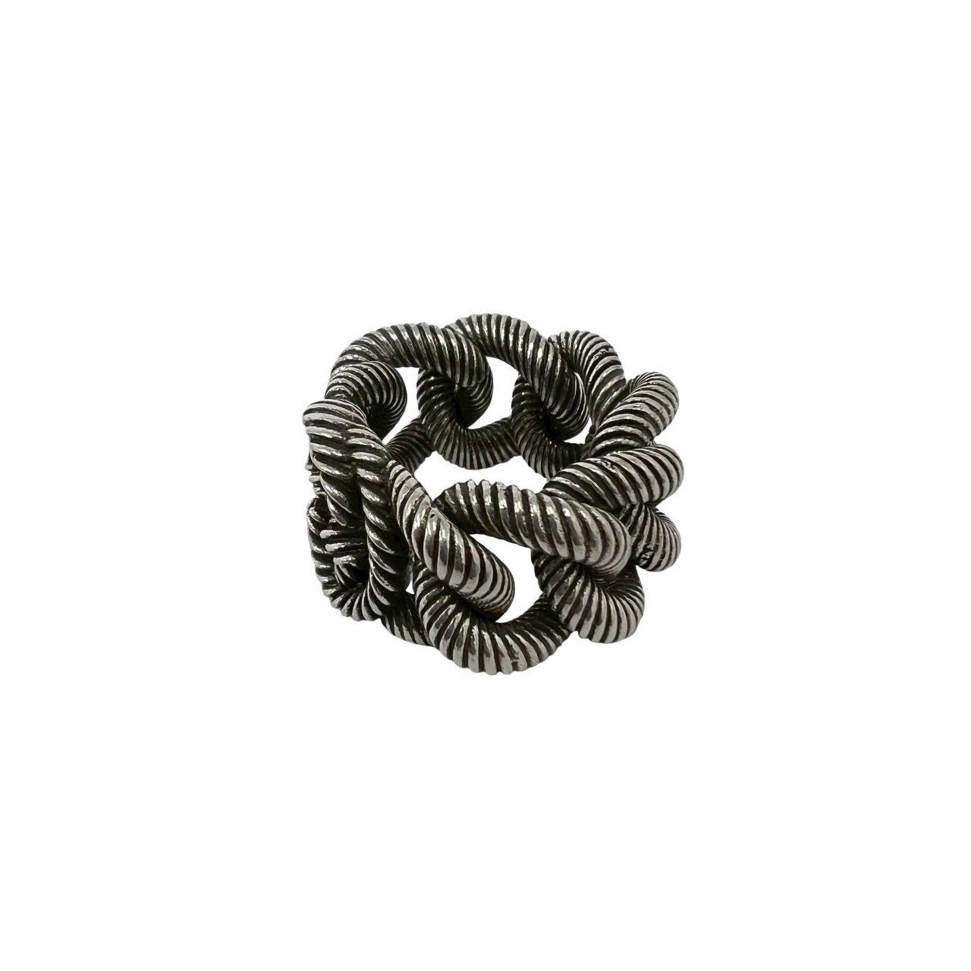 Gucci Silver Silver 925 Band Ring (Pre-Owned)