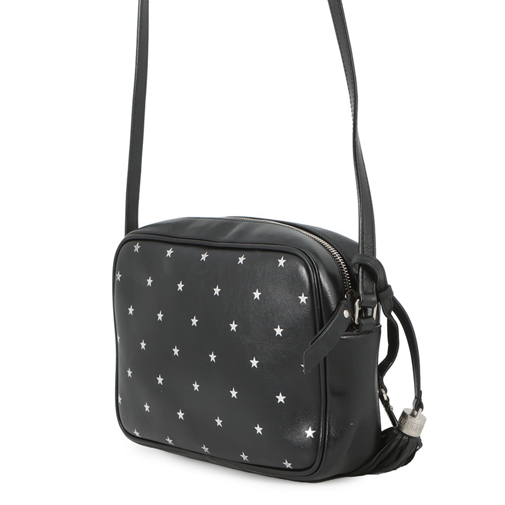 Yves Saint Laurent Black Leather Handbag Shoulder Bag (Pre-Owned)