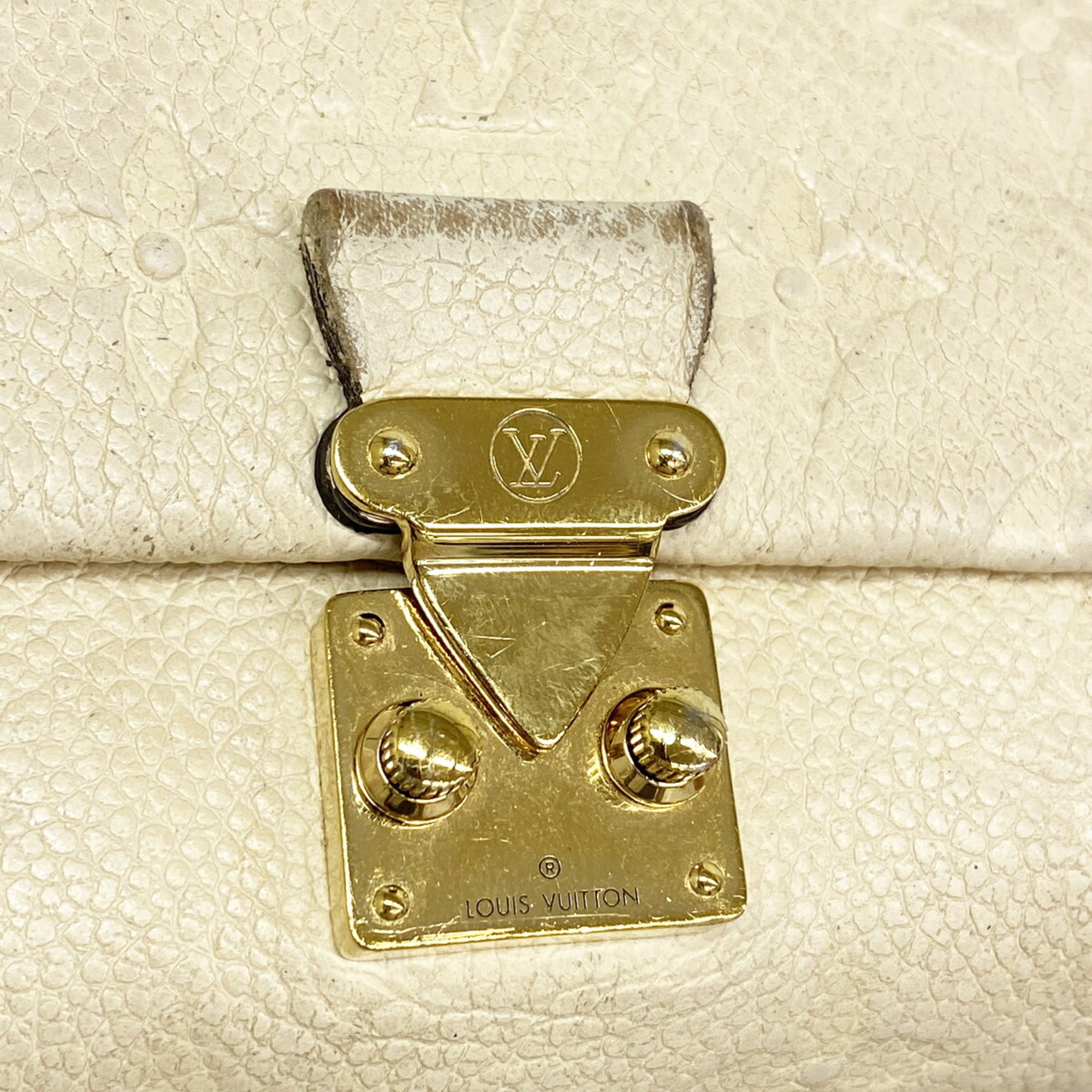 Louis Vuitton Cream Wallet (Tri-Fold) (Pre-Owned)