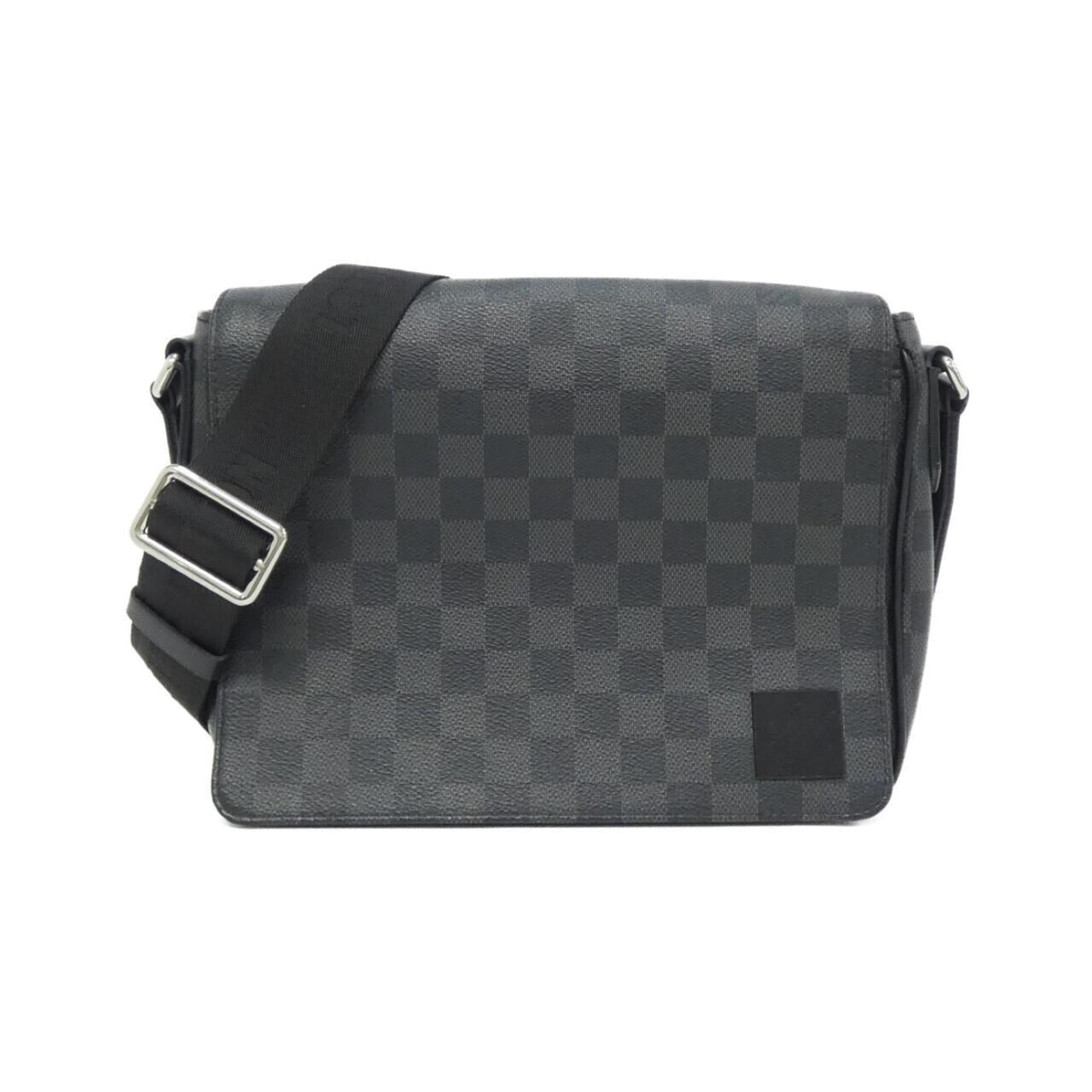 Louis Vuitton Graphite Coated Canvas Shoulder Bag (Pre-Owned)