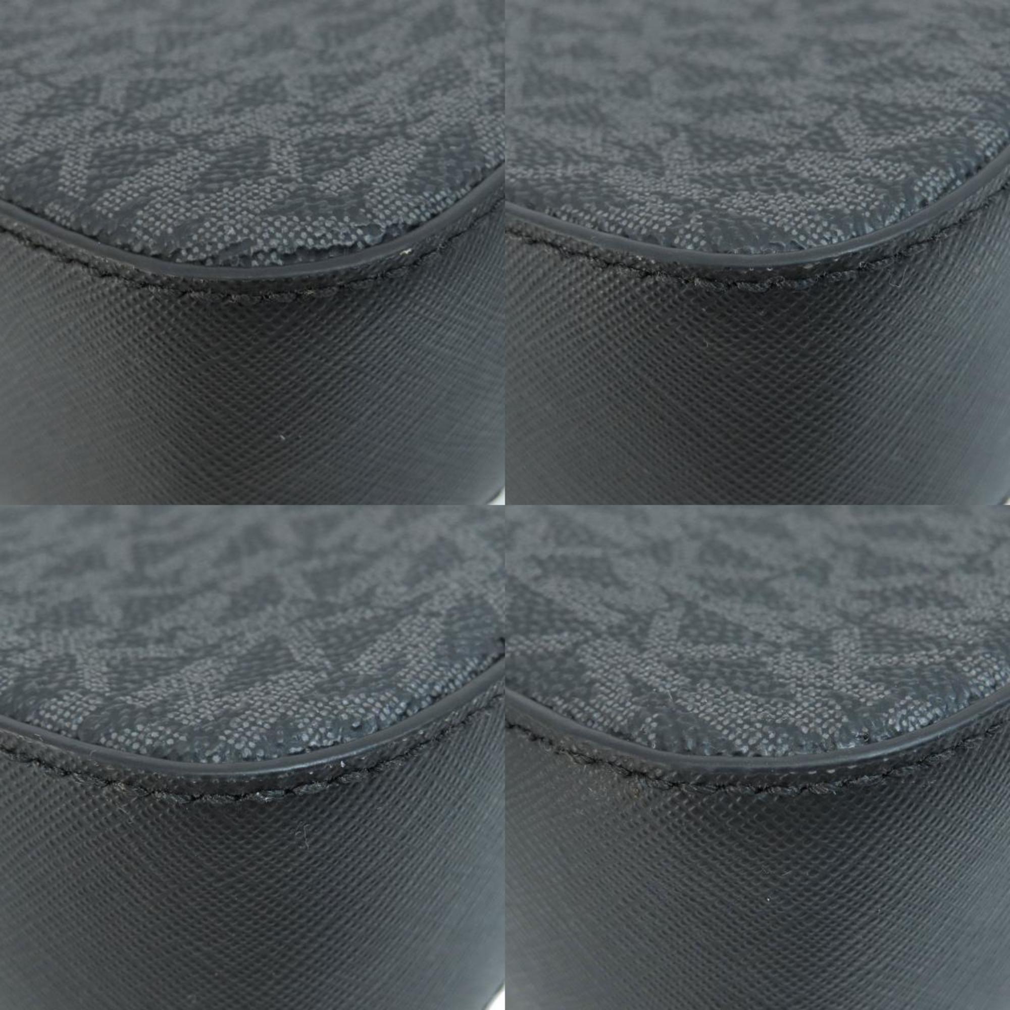 Michael Kors Gray Coated Canvas Shoulder Bag (Pre-Owned)