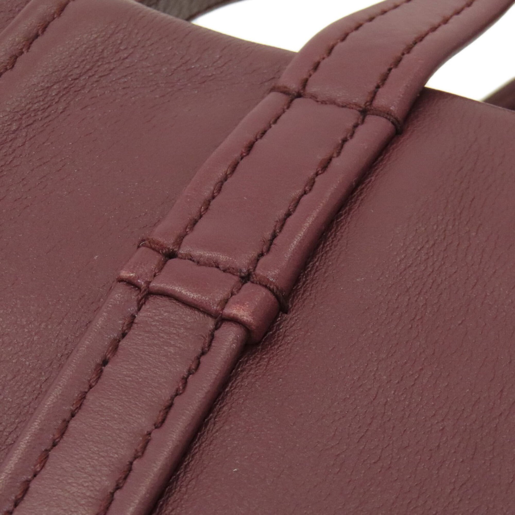 Balenciaga Bordeaux Leather Handbag (Pre-Owned)