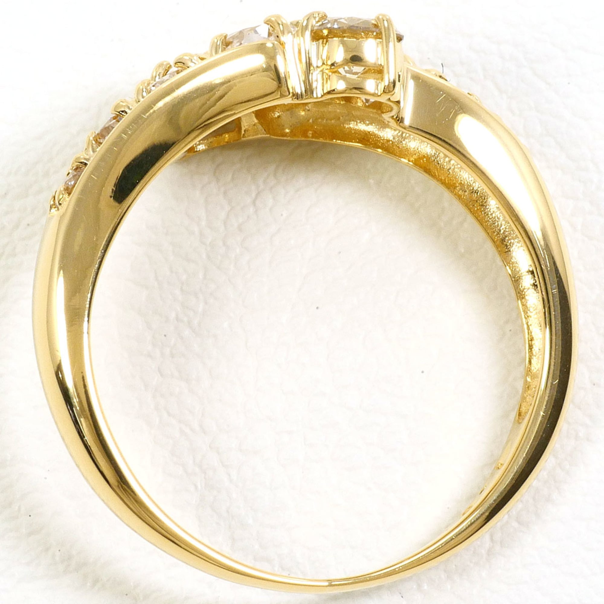 Unbranded Brown Yellow Gold Yellow Gold (18K) Band Ring (Pre-Owned)