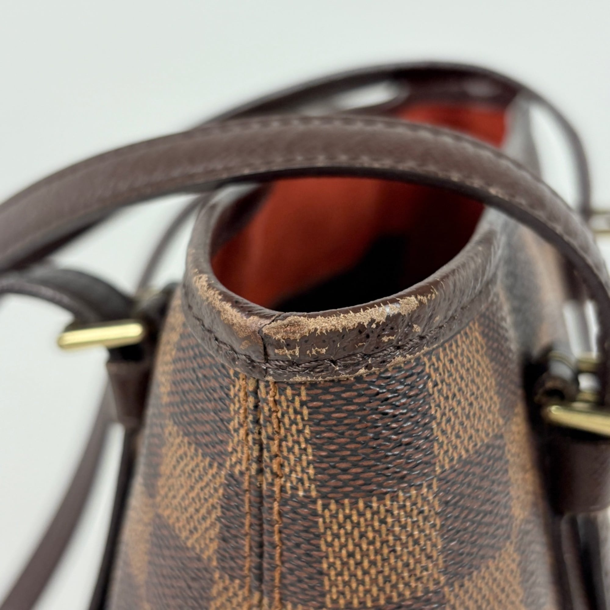 Louis Vuitton Brown Damier Canvas Handbag Tote Bag (Pre-Owned)