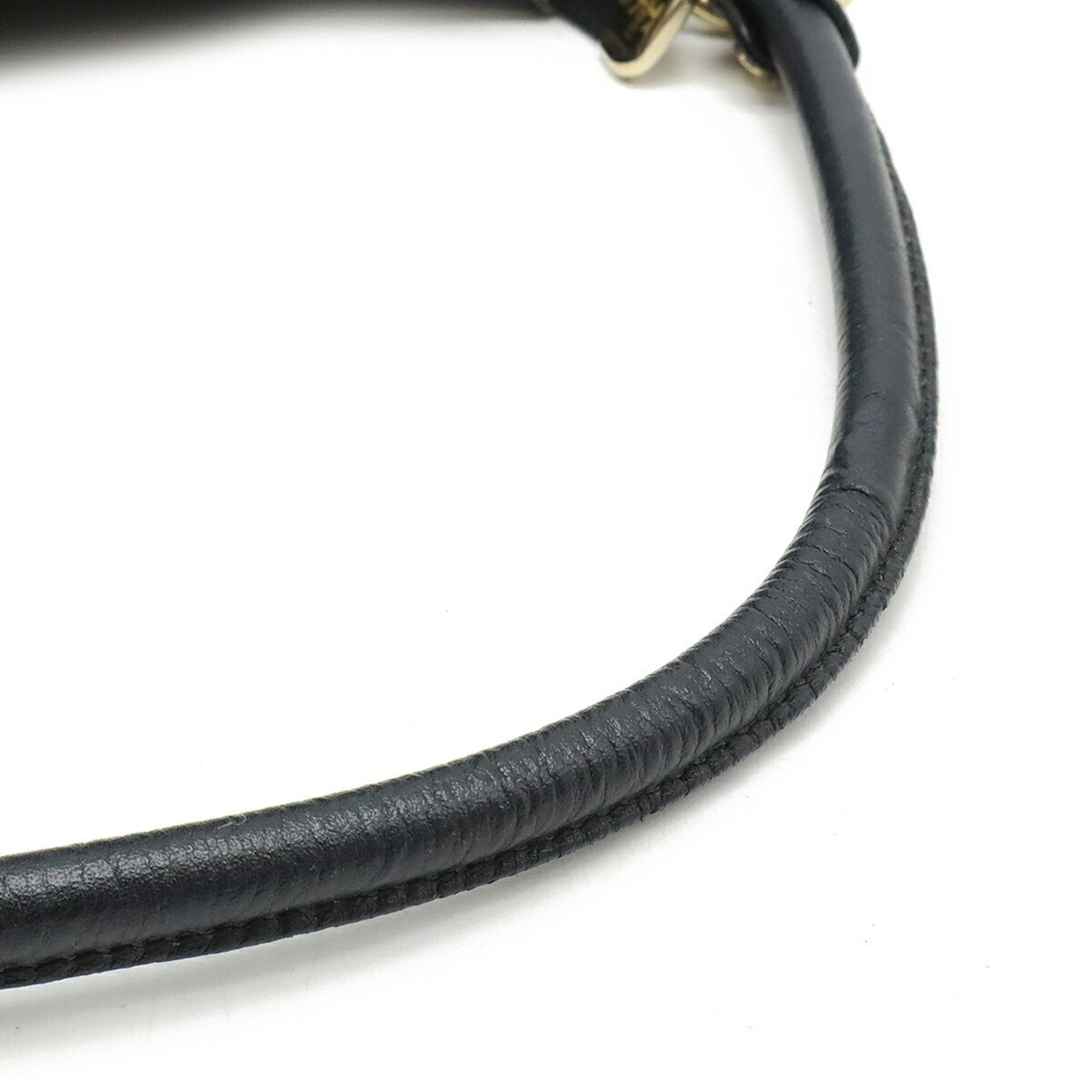 Gucci Abbey Black Leather Shoulder Bag (Pre-Owned)
