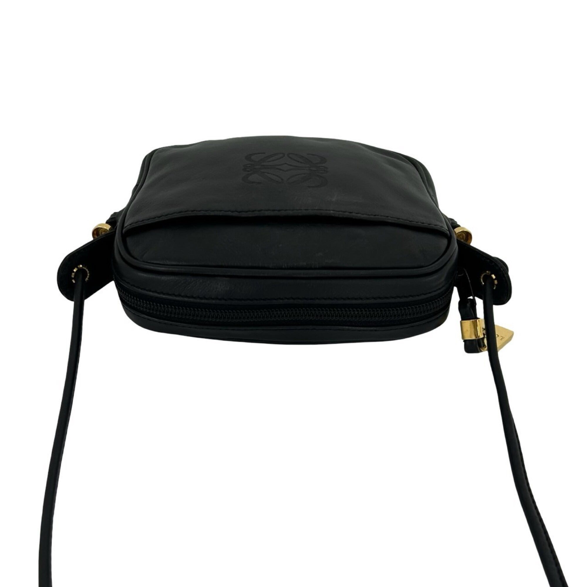 Loewe Black Leather Pochette Shoulder Bag (Pre-Owned)