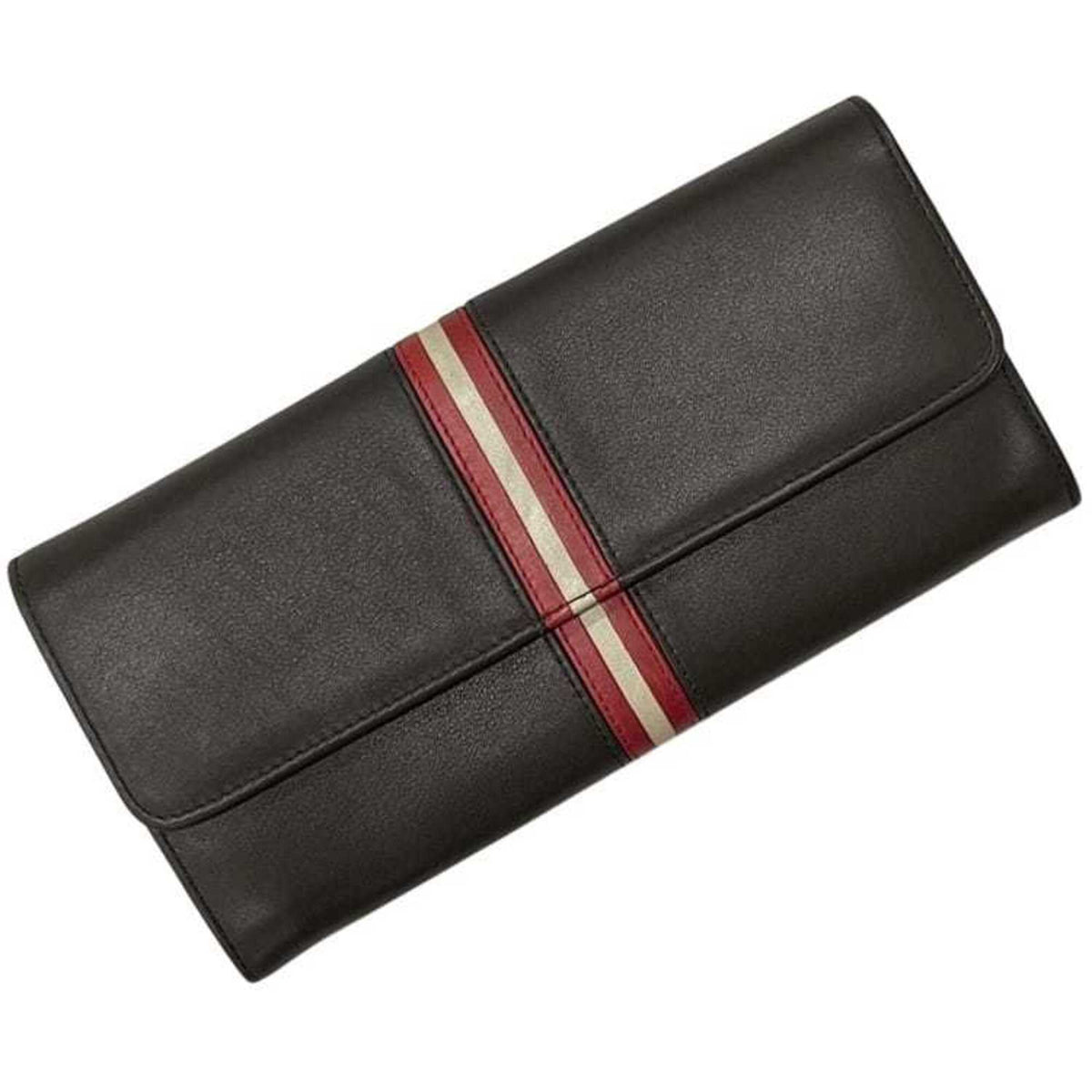 Bally Brown Leather Long Wallet (Bi-Fold) (Pre-Owned)