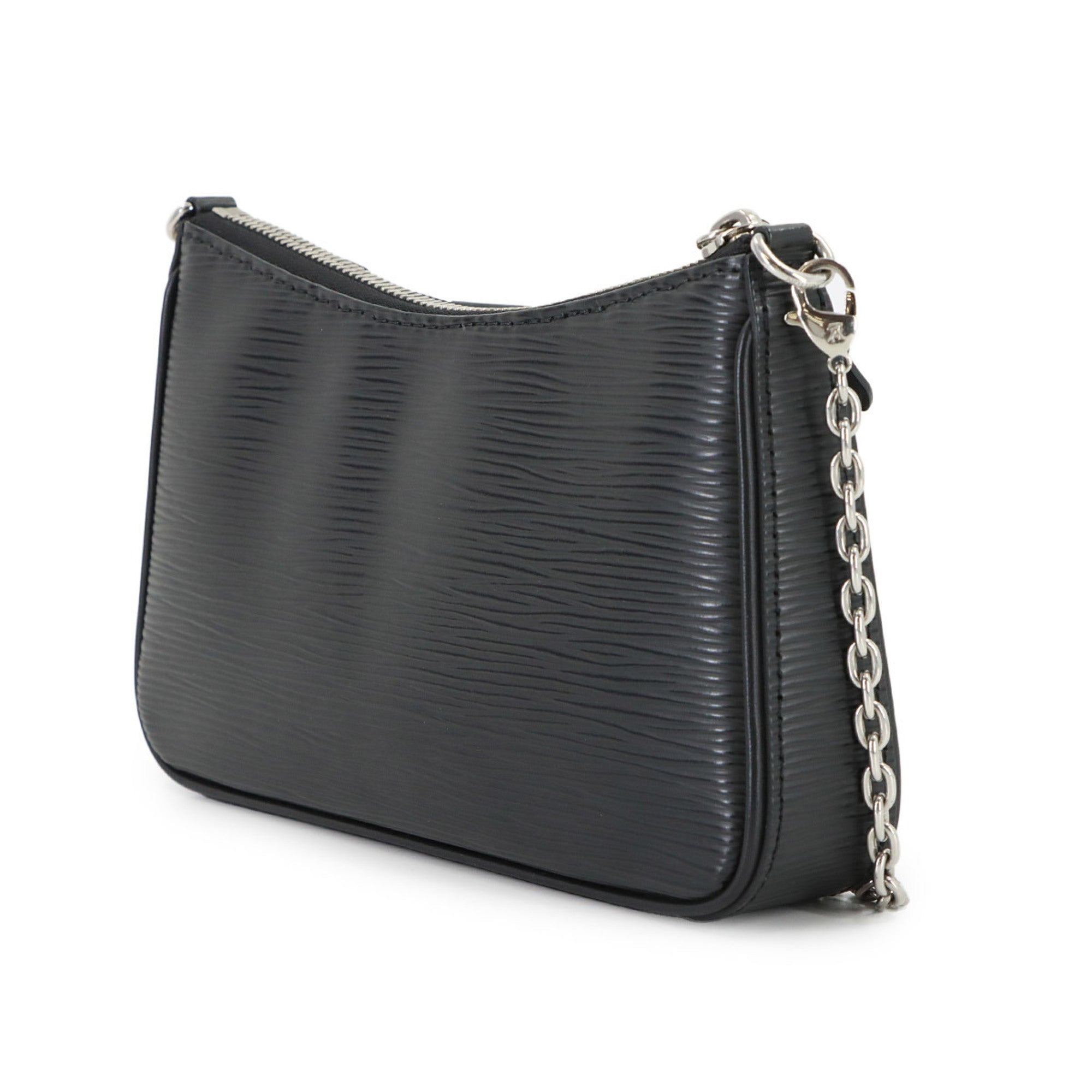 Louis Vuitton Noir Epi Leather Handbag Shoulder Bag (Pre-Owned)