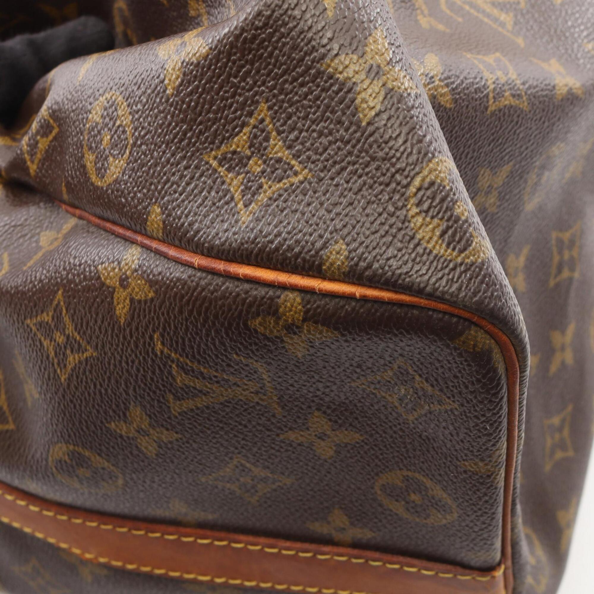 Louis Vuitton Brown Coated Canvas Leather Boston Bag Handbag (Pre-Owned)
