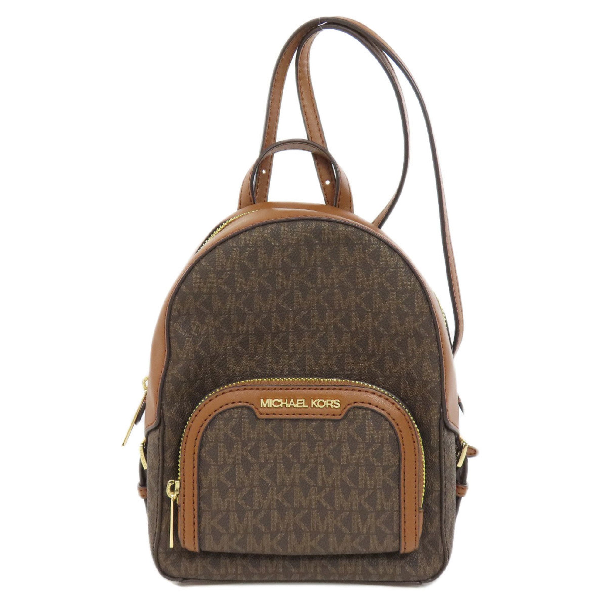 Michael Kors Brown Pvc Backpack (Pre-Owned)