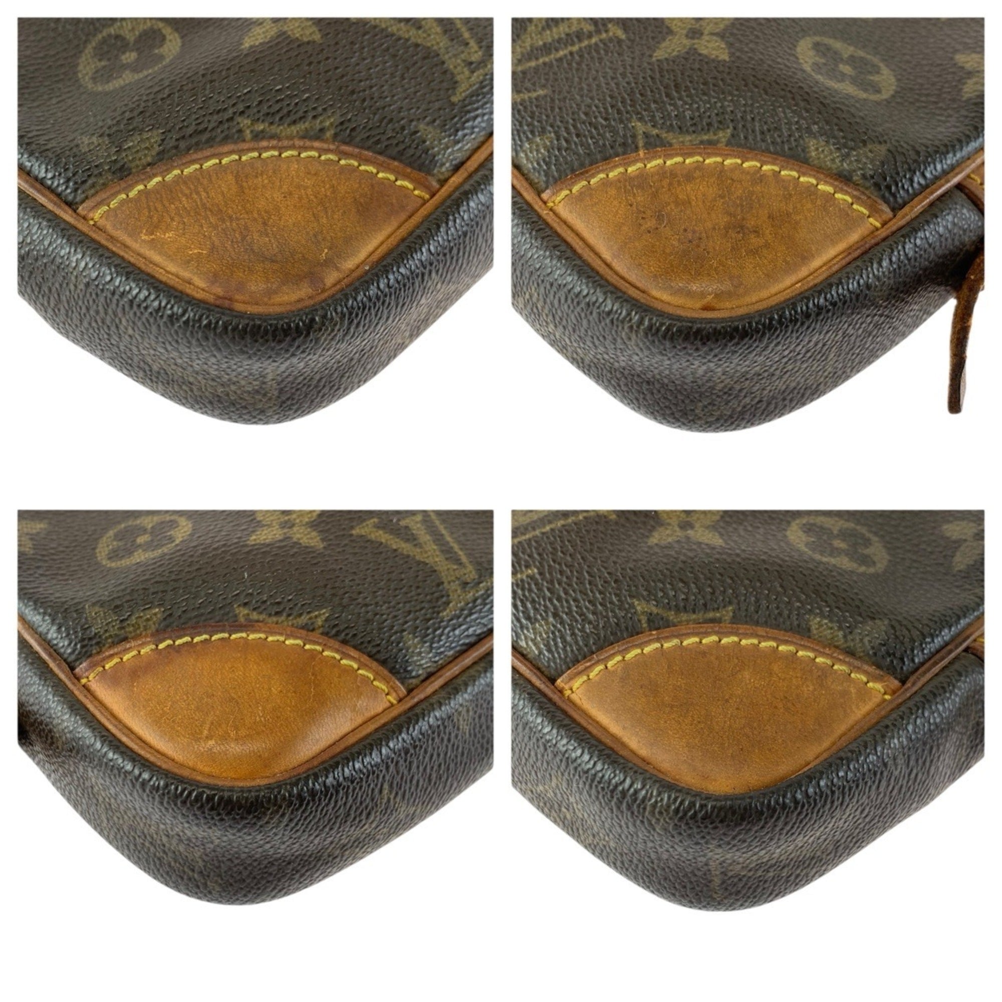 Louis Vuitton Brown Pvc Leather Clutch Bag (Pre-Owned)