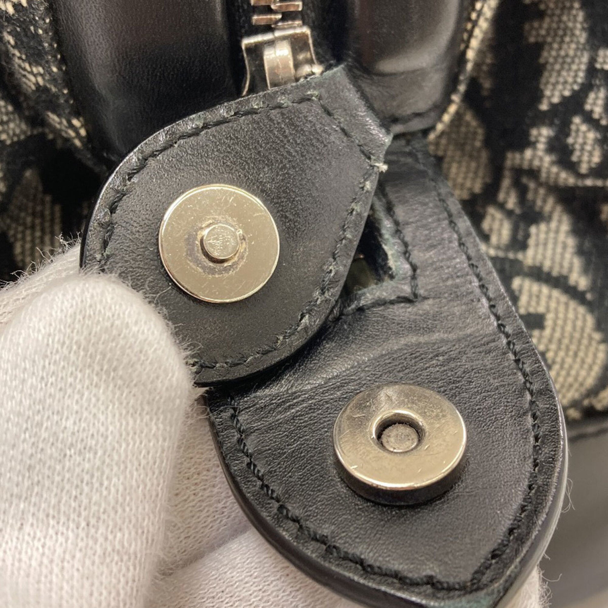 Christian Dior Black Canvas Handbag (Pre-Owned)