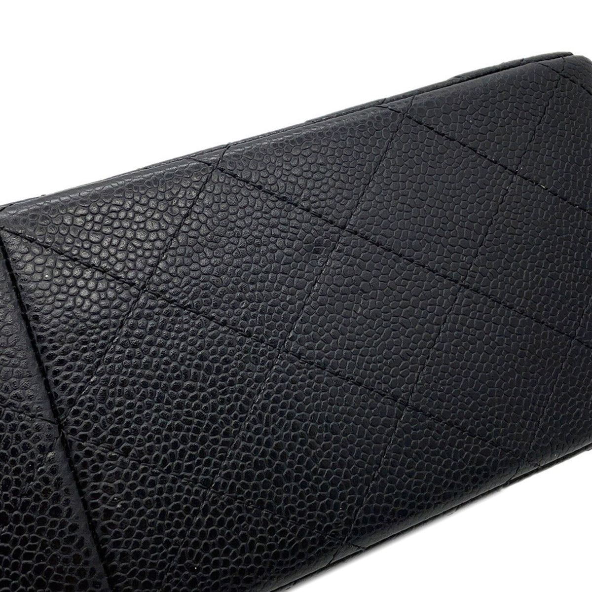 Chanel Matelasse Black Grained Calfskin Handbag Shoulder Bag (Pre-Owned)