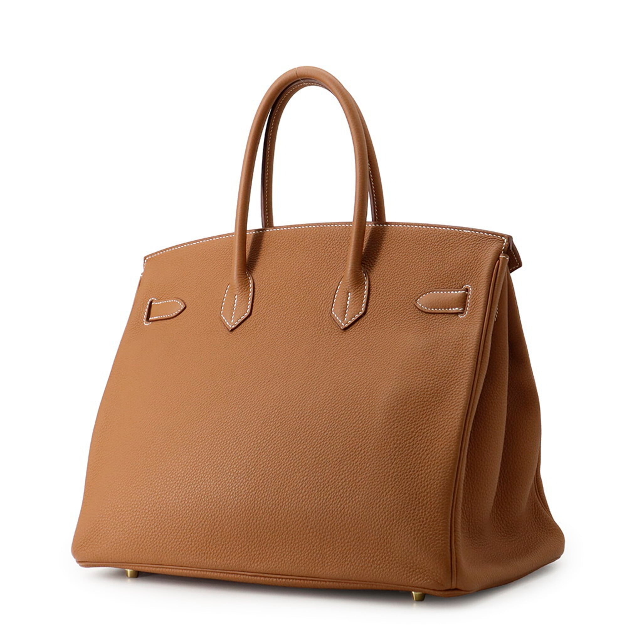 Hermes Birkin Gold Togo Leather Handbag (Pre-Owned)