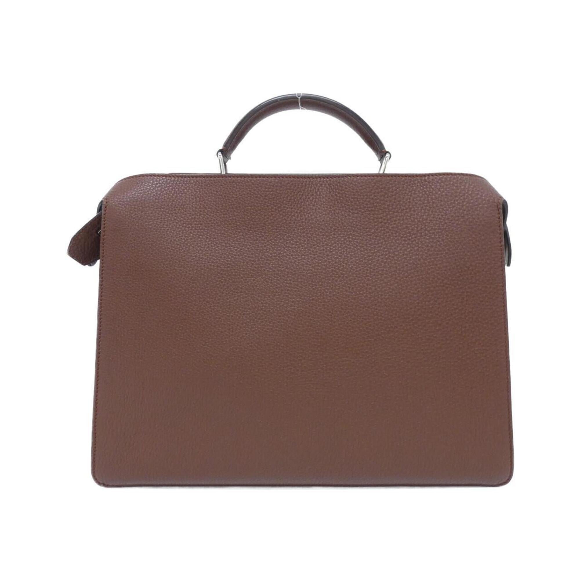 Fendi Brown Leather Handbag Pouch (Pre-Owned)