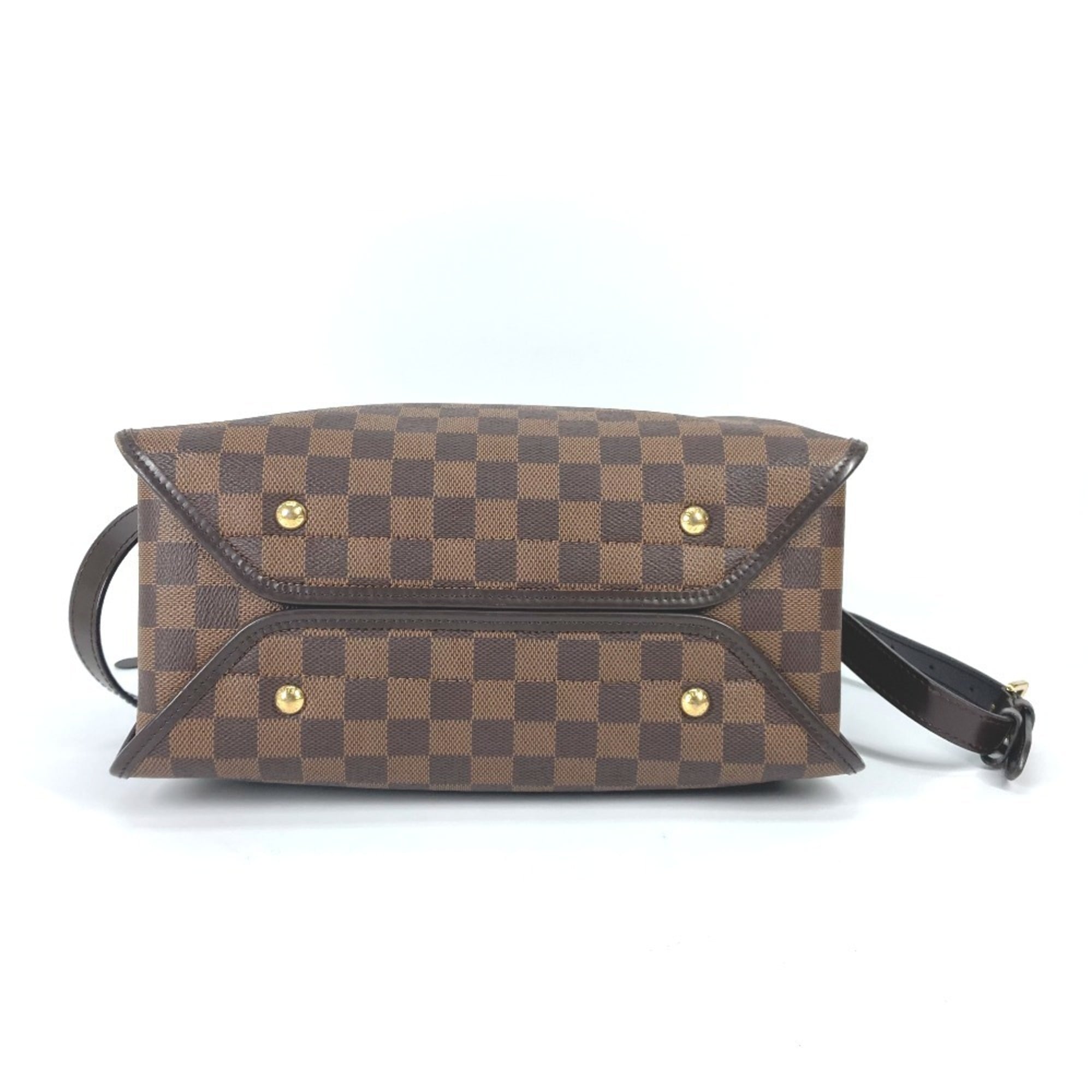 Louis Vuitton Damier Brown Damier Canvas Ebene Or Damier Canvas Shoulder Bag (Pre-Owned)