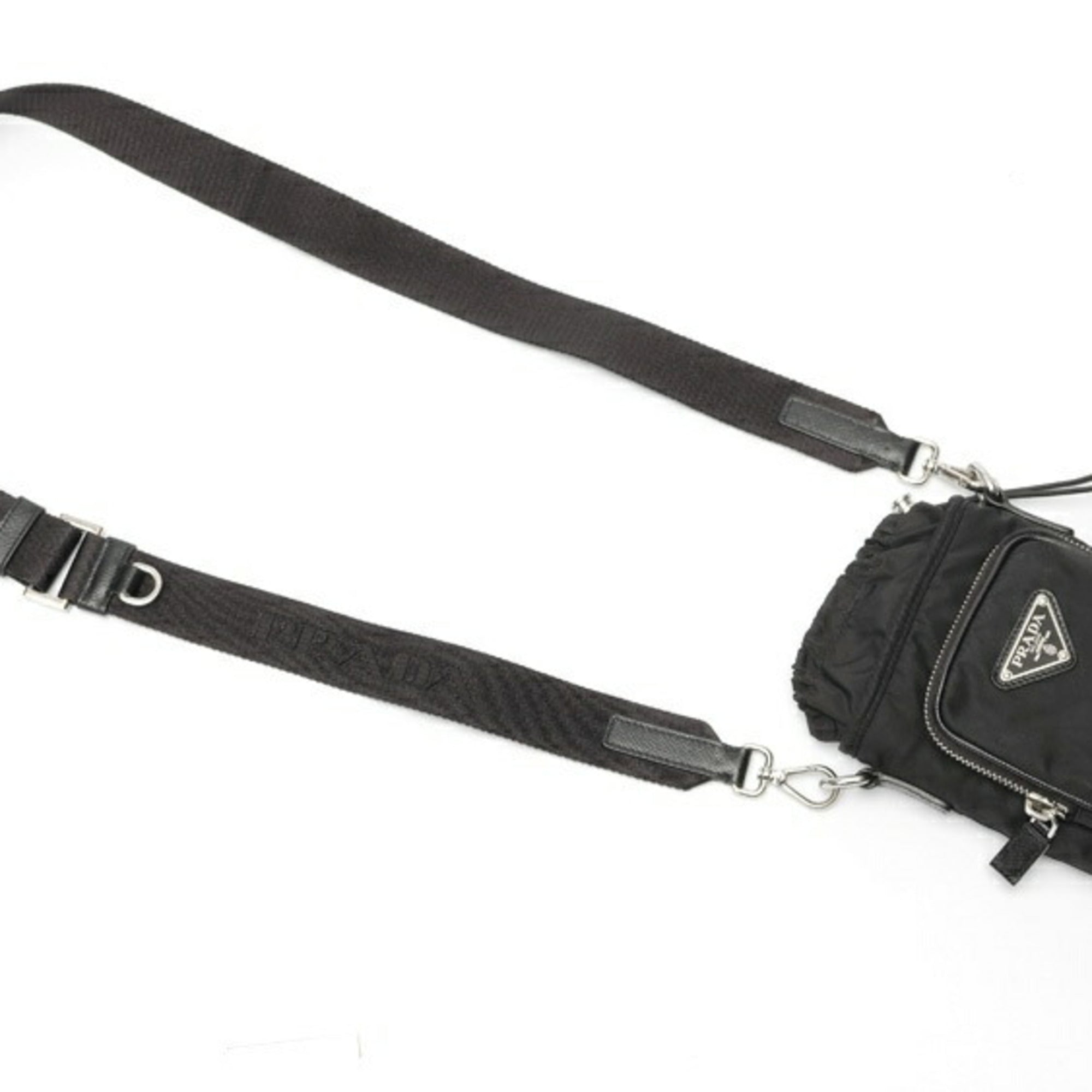 Prada Black Fabric Shoulder Bag (Pre-Owned)