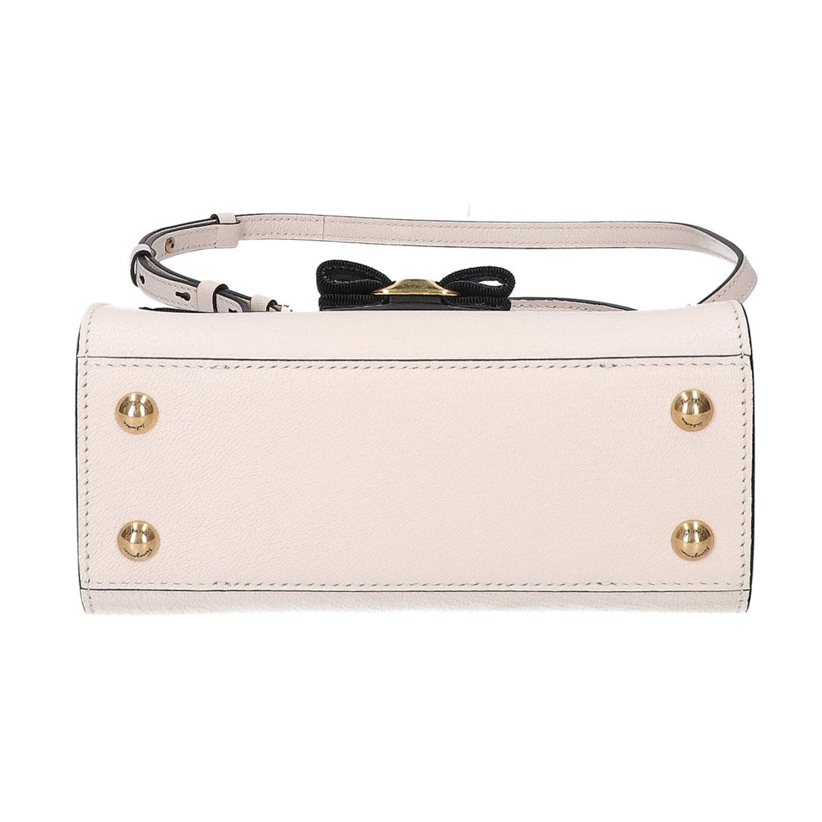 Salvatore Ferragamo Ivory Leather Handbag Shoulder Bag (Pre-Owned)