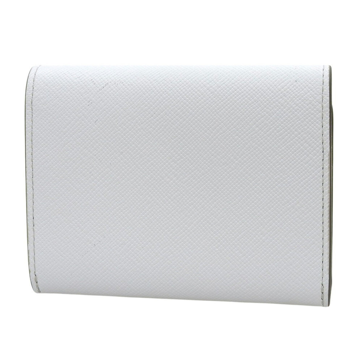 Cartier White Leather Coin Purse/Coin Case (Pre-Owned)