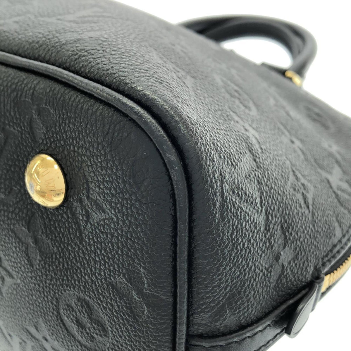 Louis Vuitton Black Leather Handbag (Pre-Owned)