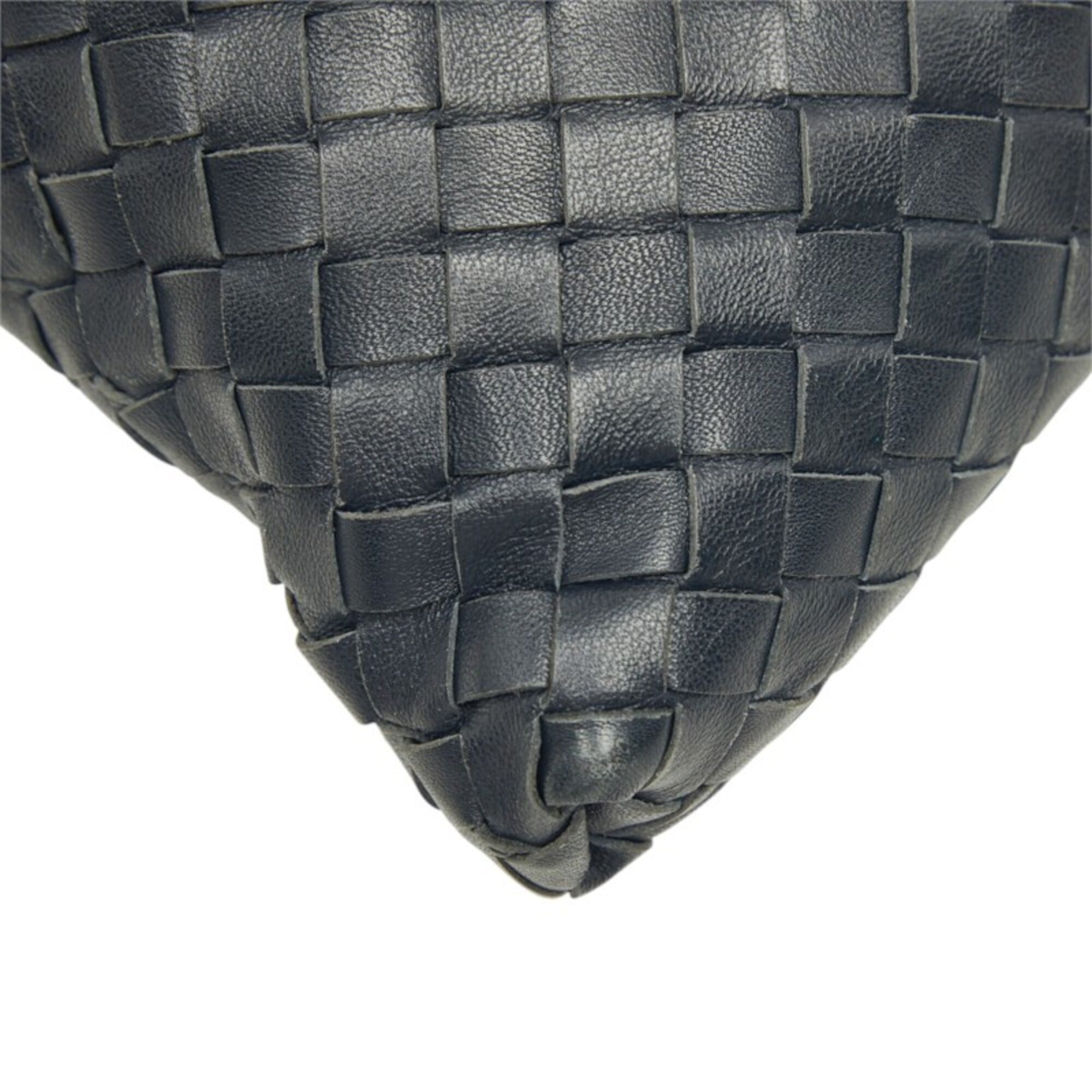Bottega Veneta Navy Leather Shoulder Bag (Pre-Owned)