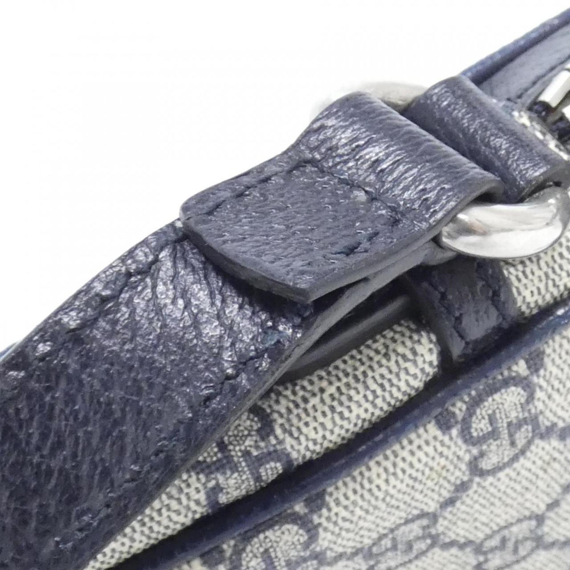 Gucci Beige Blue Gg Supreme Shoulder Bag (Pre-Owned)