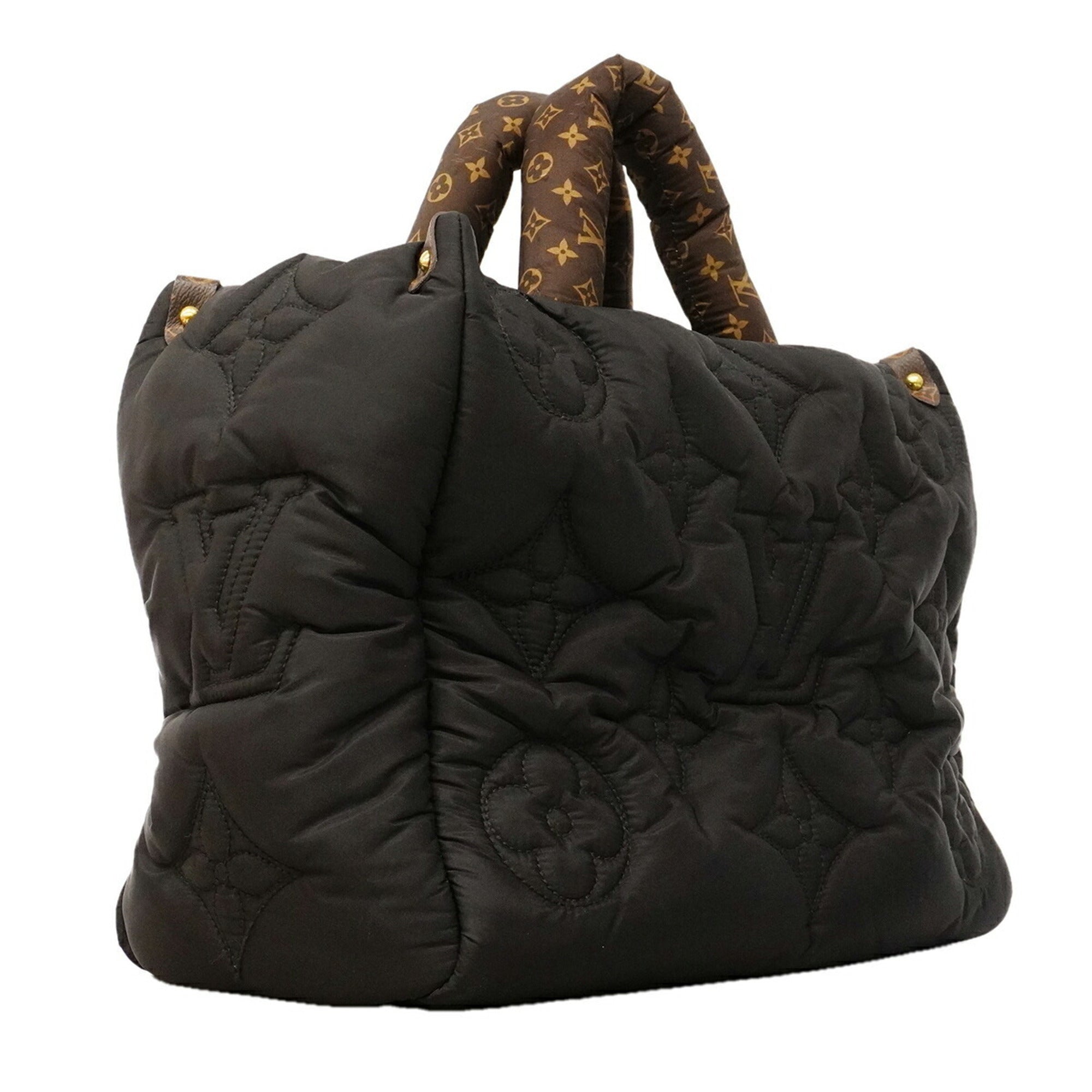 Louis Vuitton Black Brown Tote Bag (Pre-Owned)