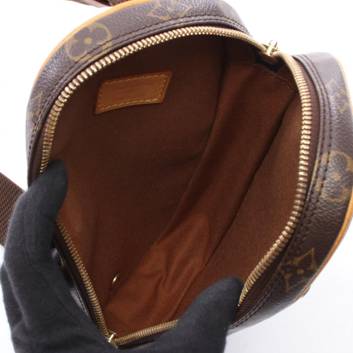 Louis Vuitton Brown Coated Canvas Pvc Monogram Leather Fanny Pack Handbag Sling Bag (Pre-Owned)